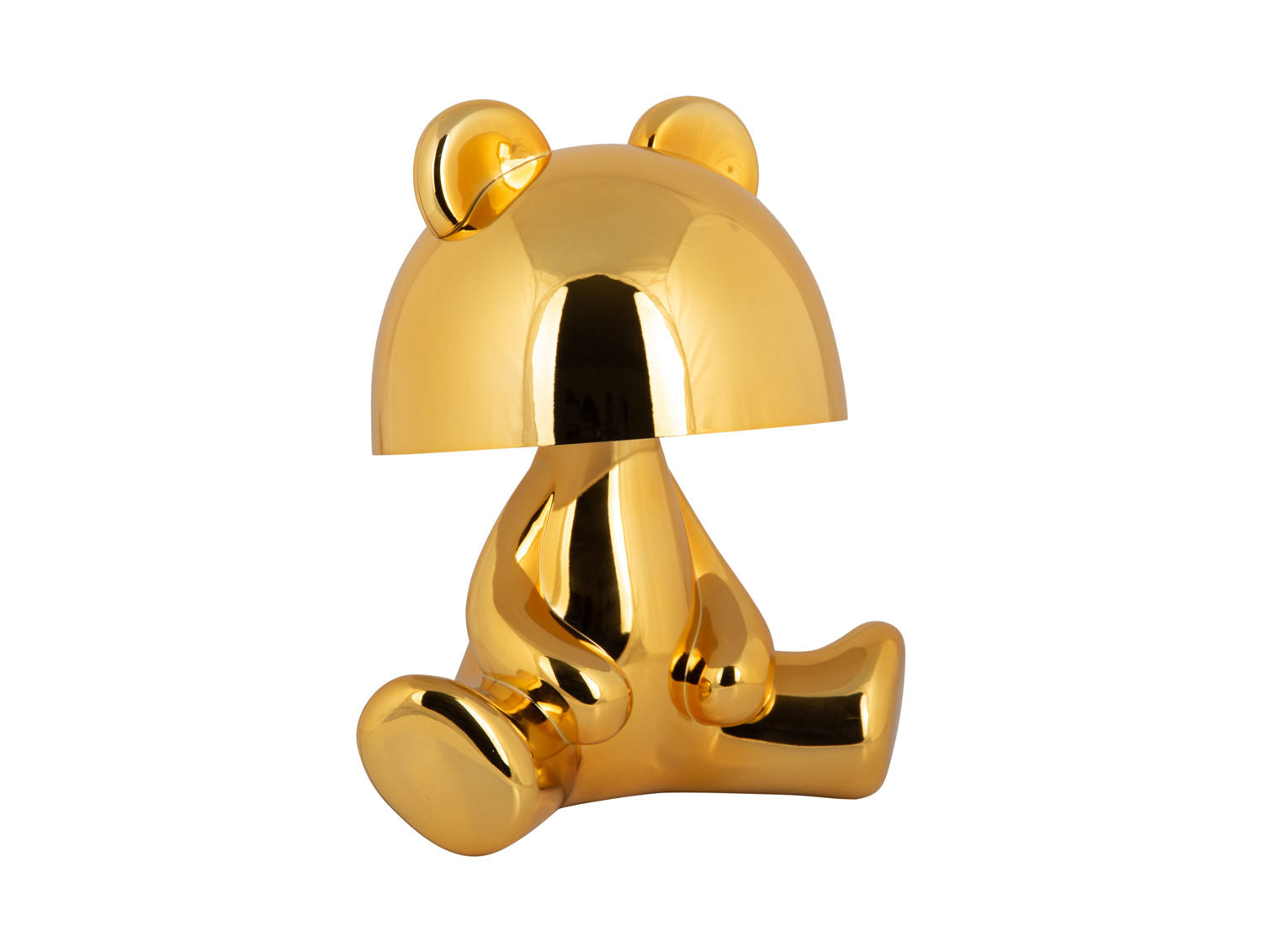 Leitmotiv Bordlampe Bear LED m. bluetooth højtaler forgyldt