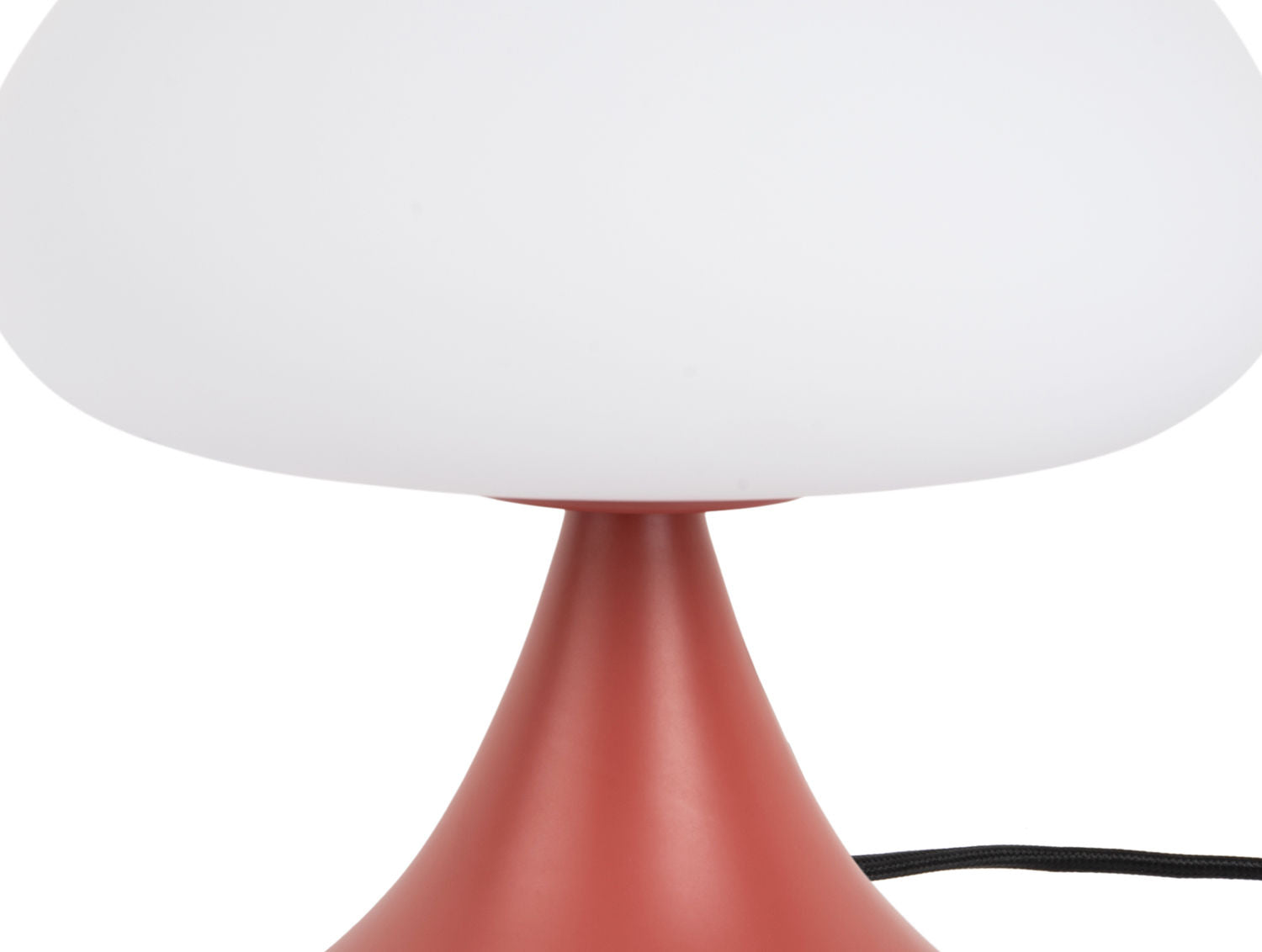 Leitmotiv Table lamp Hongo iron red ochre