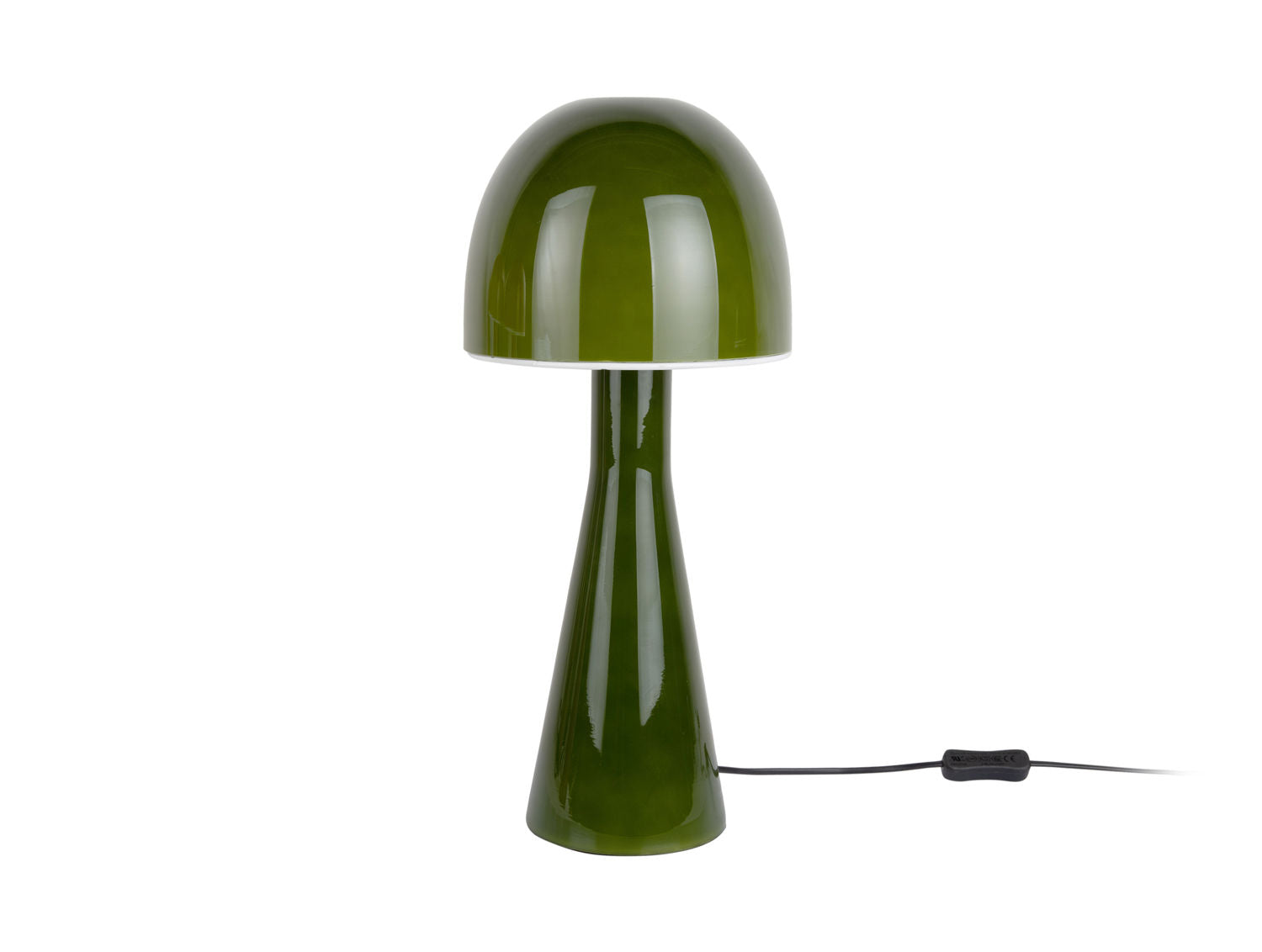 Leitmotiv Bordlampe Bombin glas armygrøn