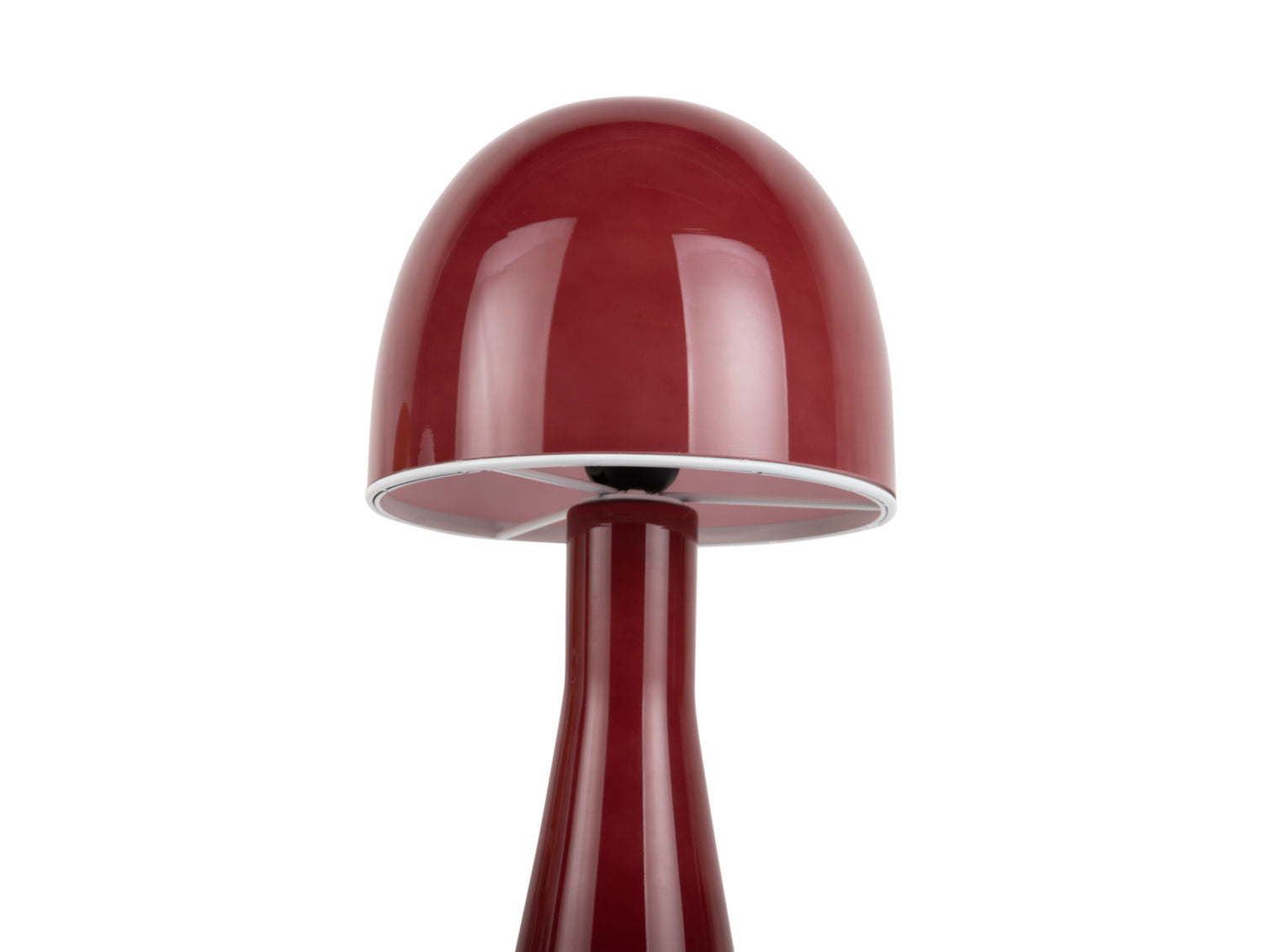 Leitmotiv Bordlampe Bombin glas rose tan