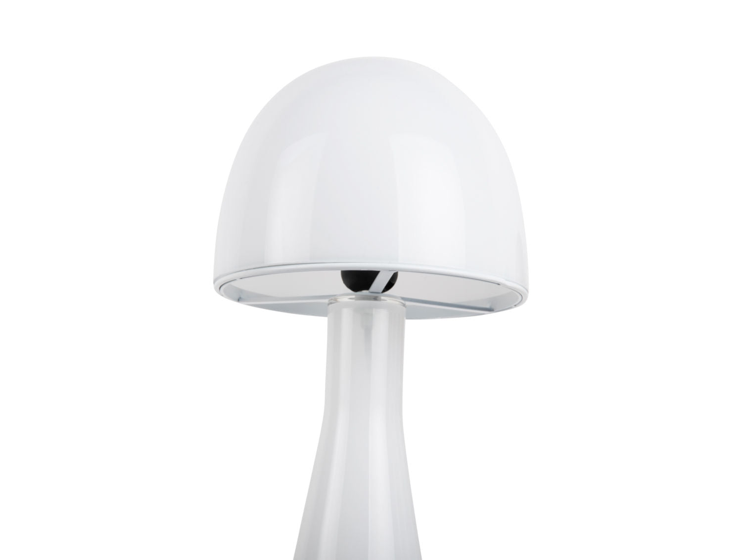 Leitmotiv Bordlampe Bombin glas hvid