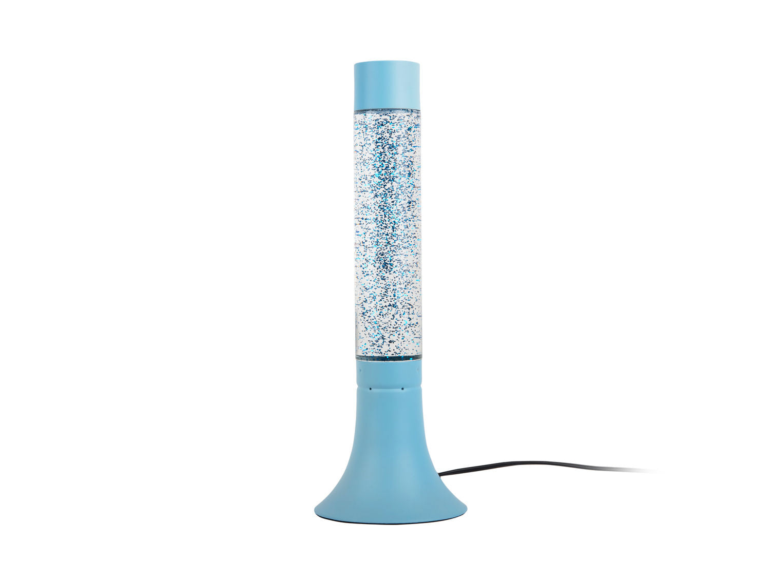 Leitmotiv Bordlampe Astro Glitter blød blå med knaldblåt glitter