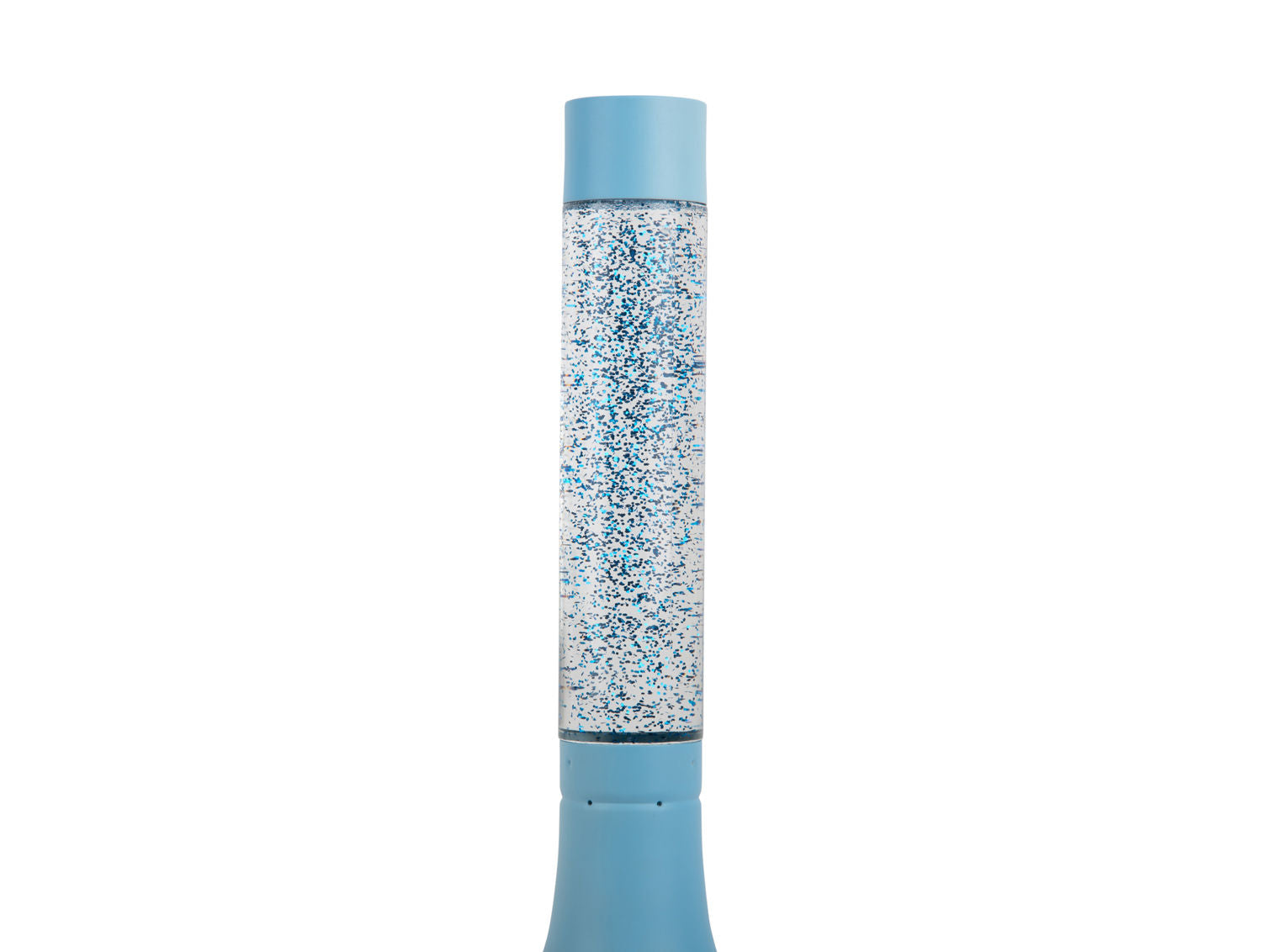 Leitmotiv Bordlampe Astro Glitter blød blå med knaldblåt glitter