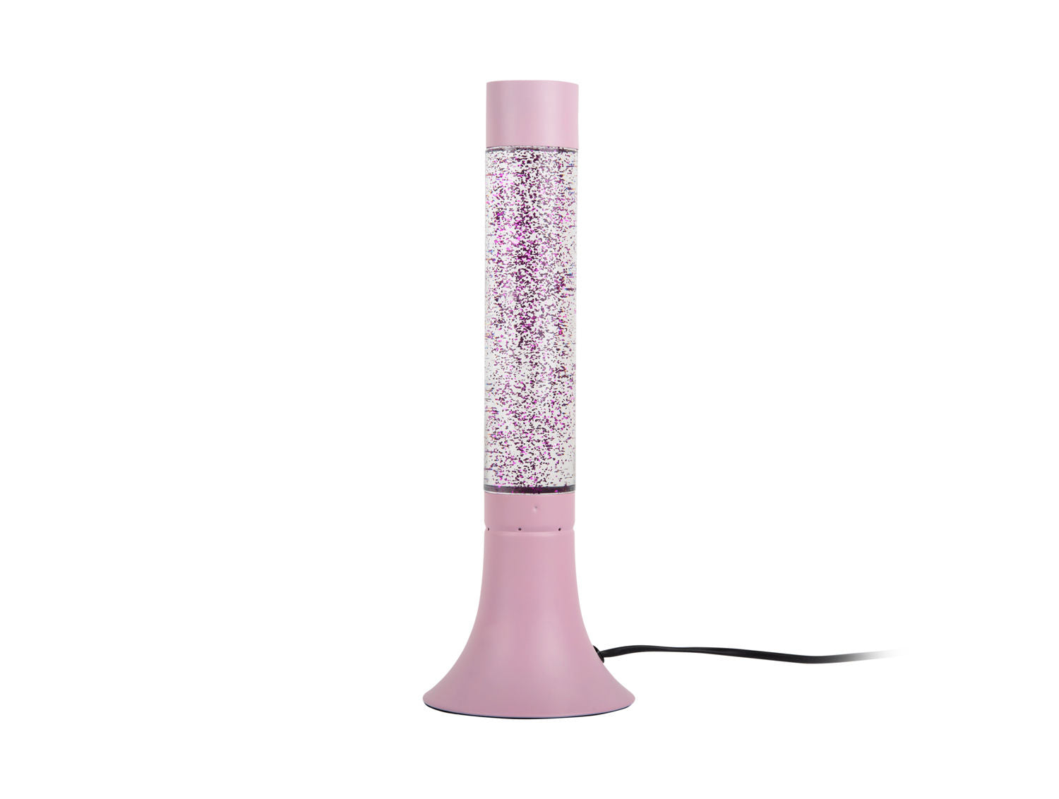 Leitmotiv Bordlampe Astro Glitter blød pink m. lys pink glitter