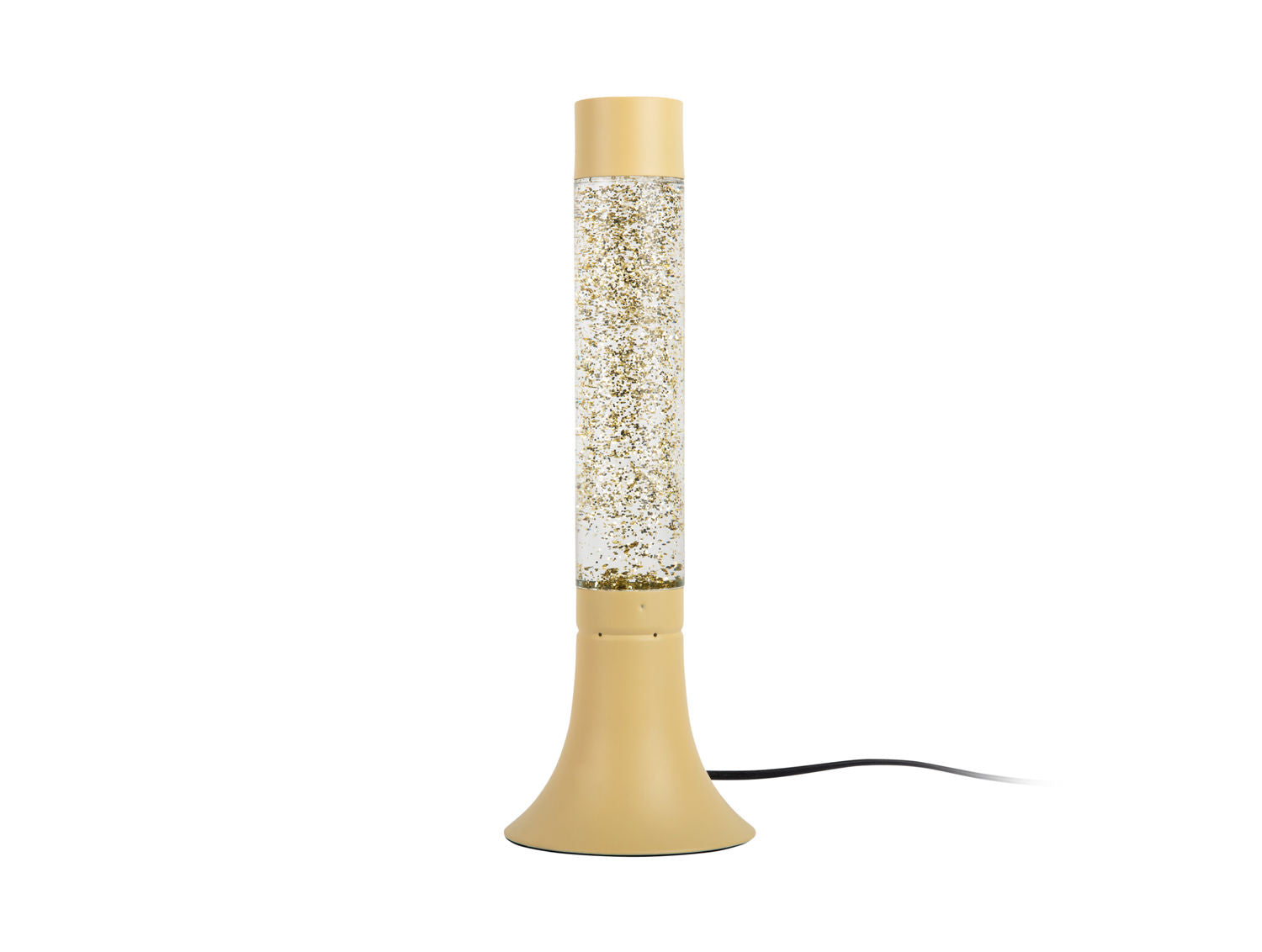 Leitmotiv Bordlampe Astro Glitter blød gul m. lys gul glitter