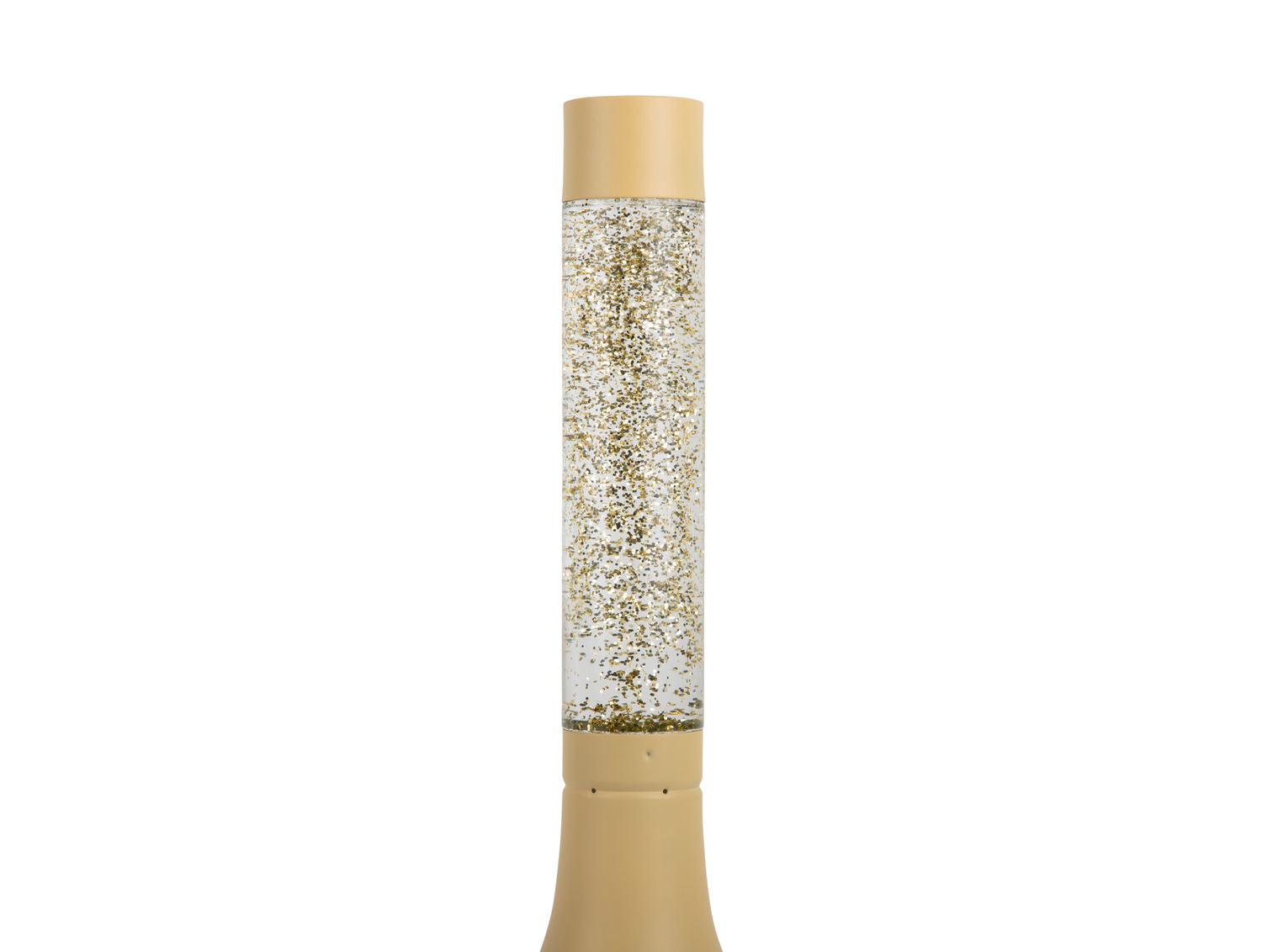 Leitmotiv Bordlampe Astro Glitter blød gul m. lys gul glitter