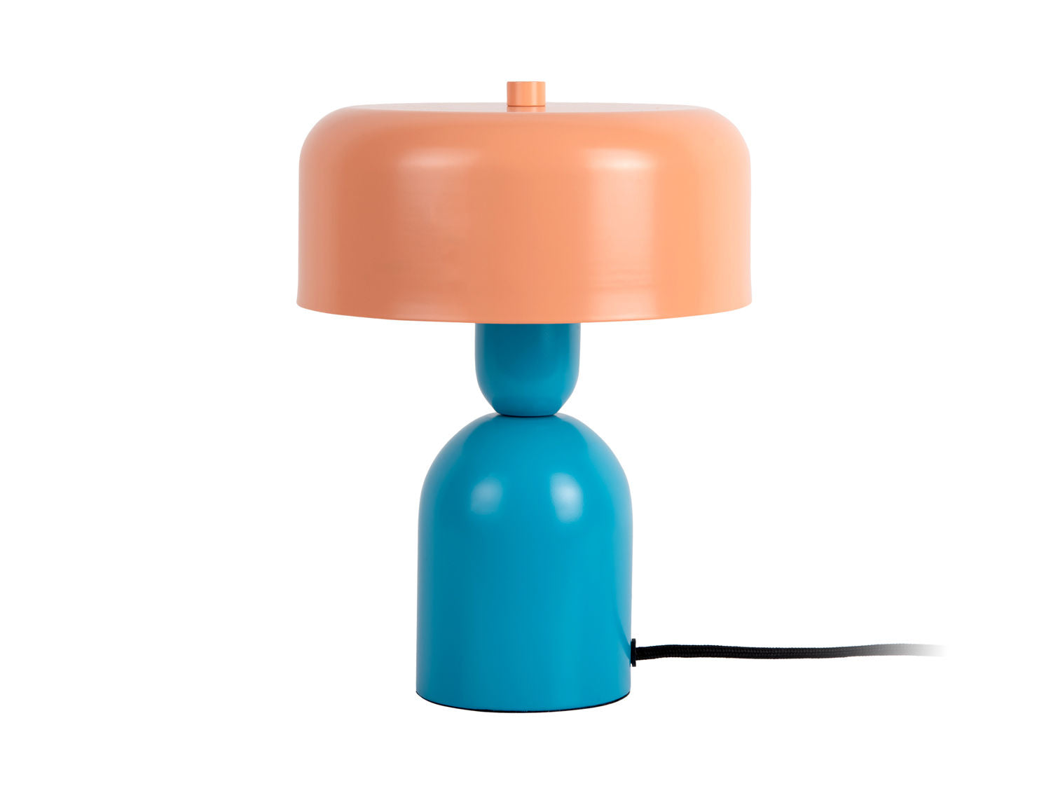 Leitmotiv Bordlampe Double Funky aqua blå m. fersken appelsin