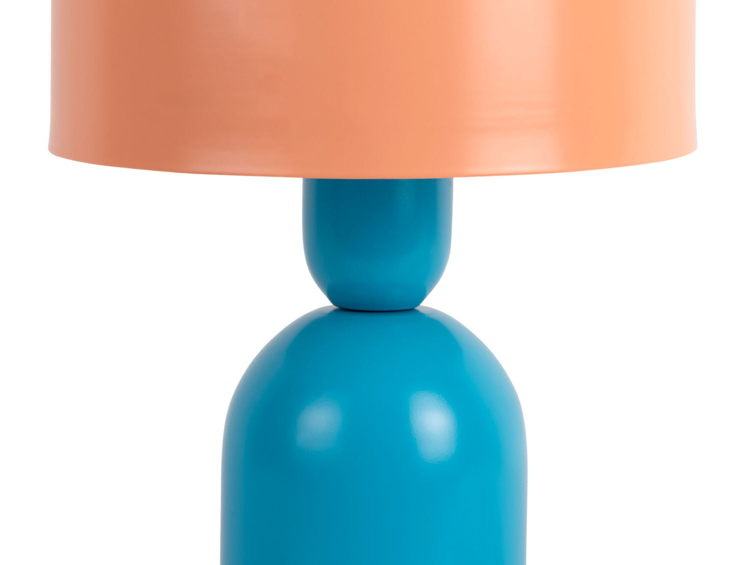 Leitmotiv Bordlampe Double Funky aqua blå m. fersken appelsin