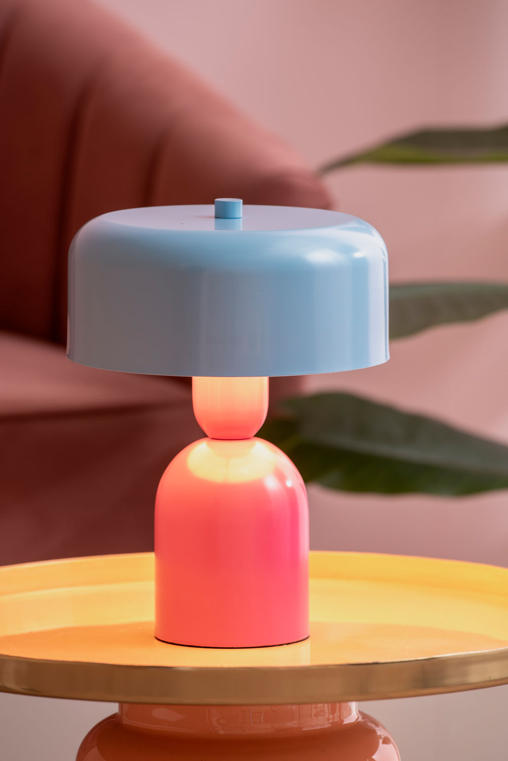 Leitmotiv Bordlampe Double Funky lys pink m. blød blå