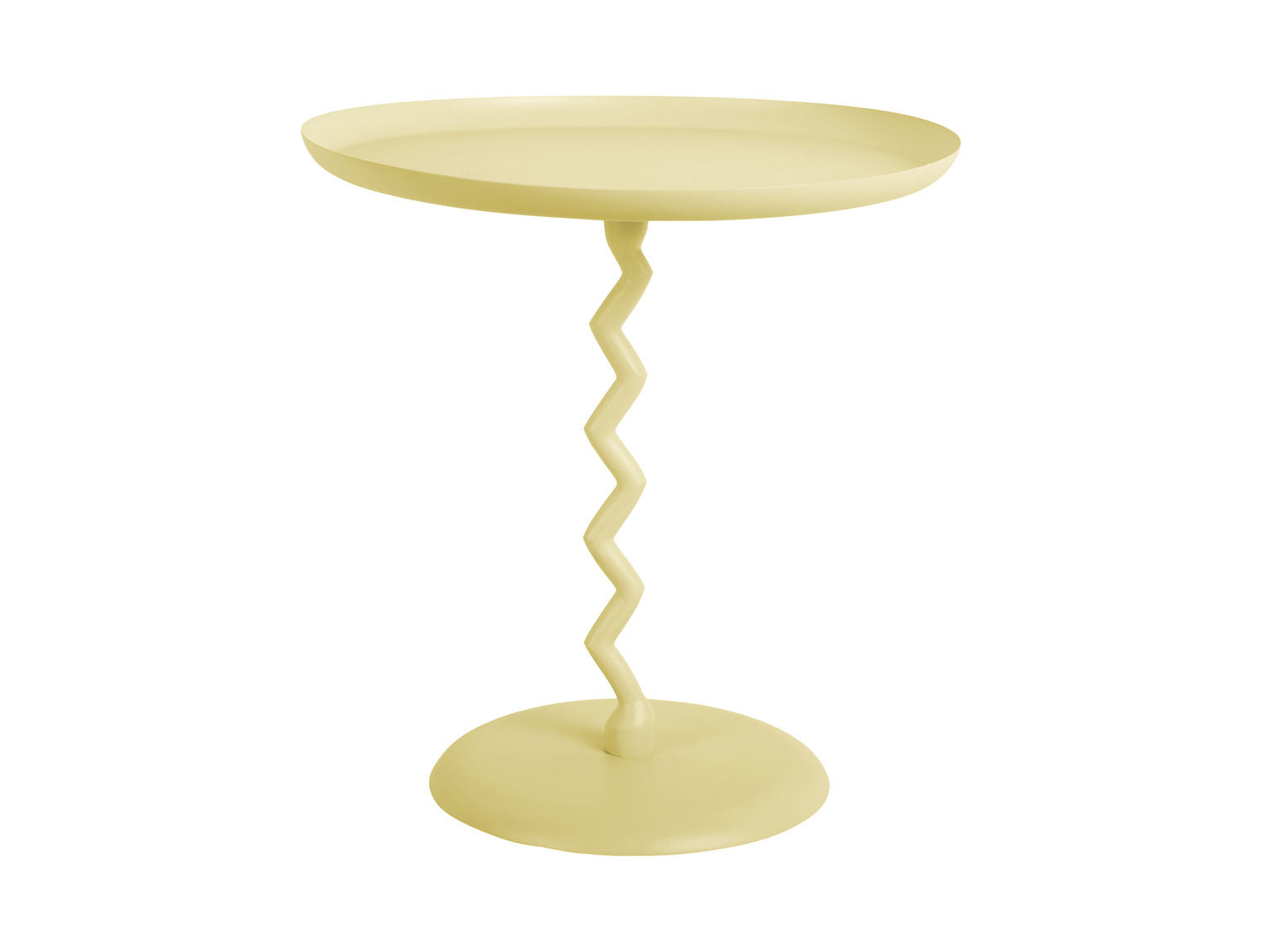Leitmotiv Side table Zig Zag medium soft yellow