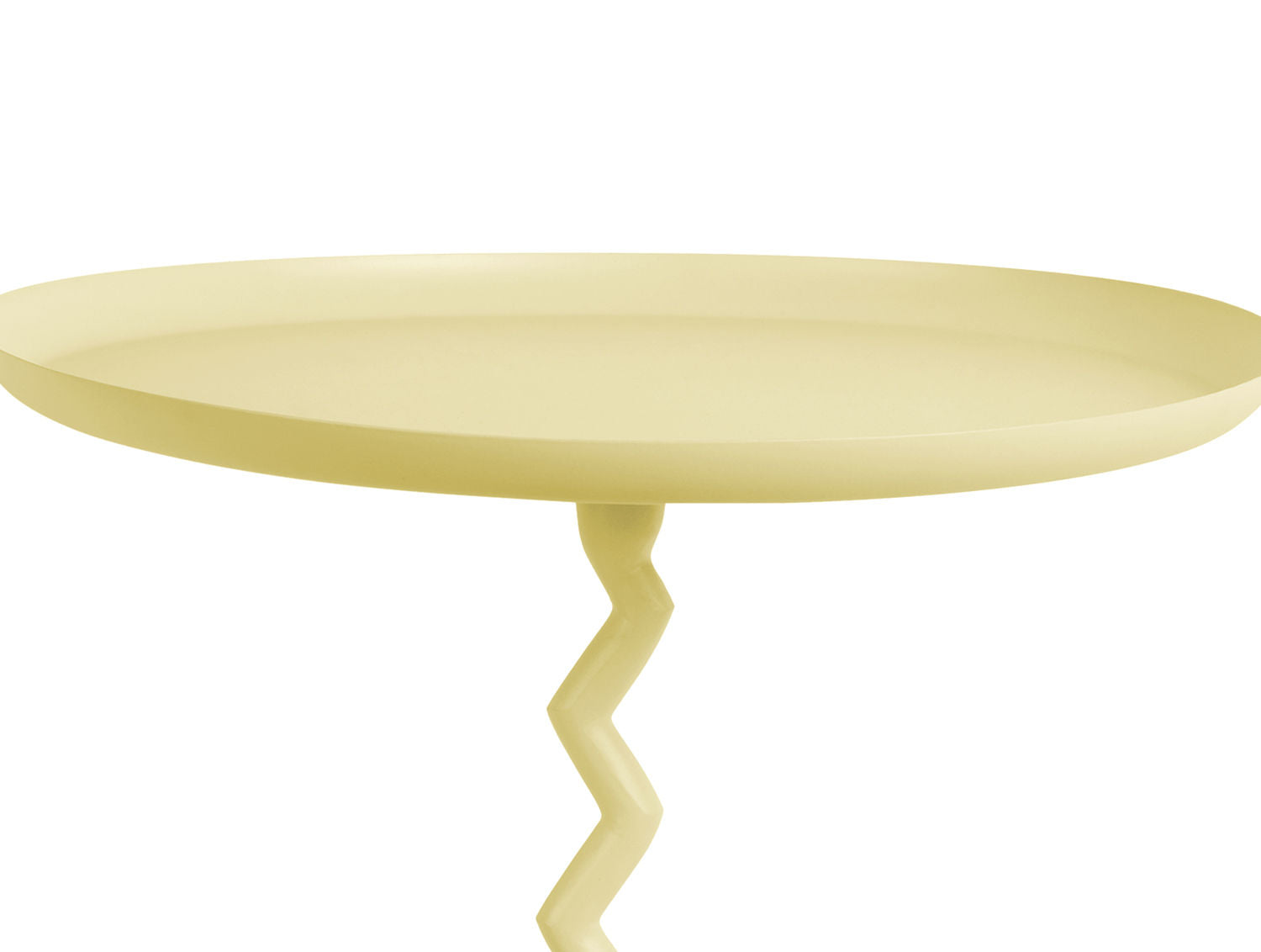 Leitmotiv Side table Zig Zag medium soft yellow