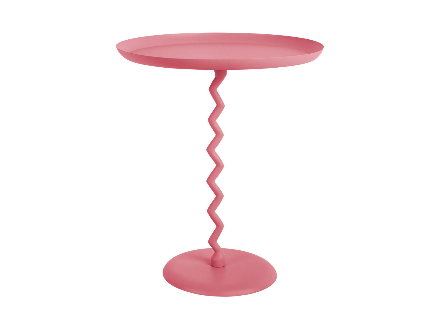 Leitmotiv Sidebord Zig Zag stort lys pink