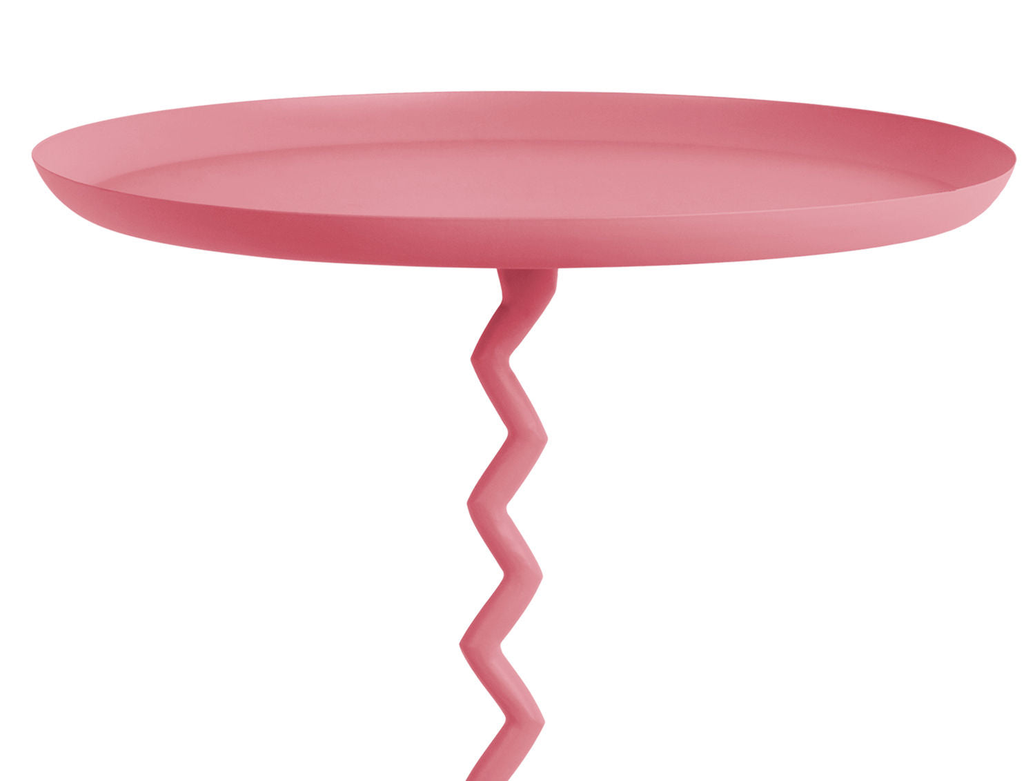 Leitmotiv Sidebord Zig Zag stort lys pink