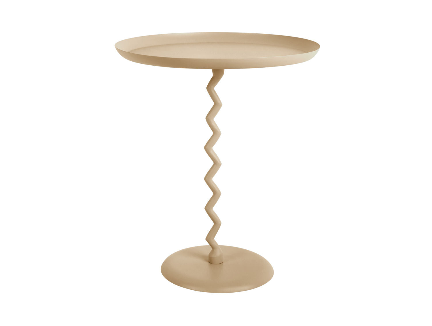 Leitmotiv Side table Zig Zag large soft brown