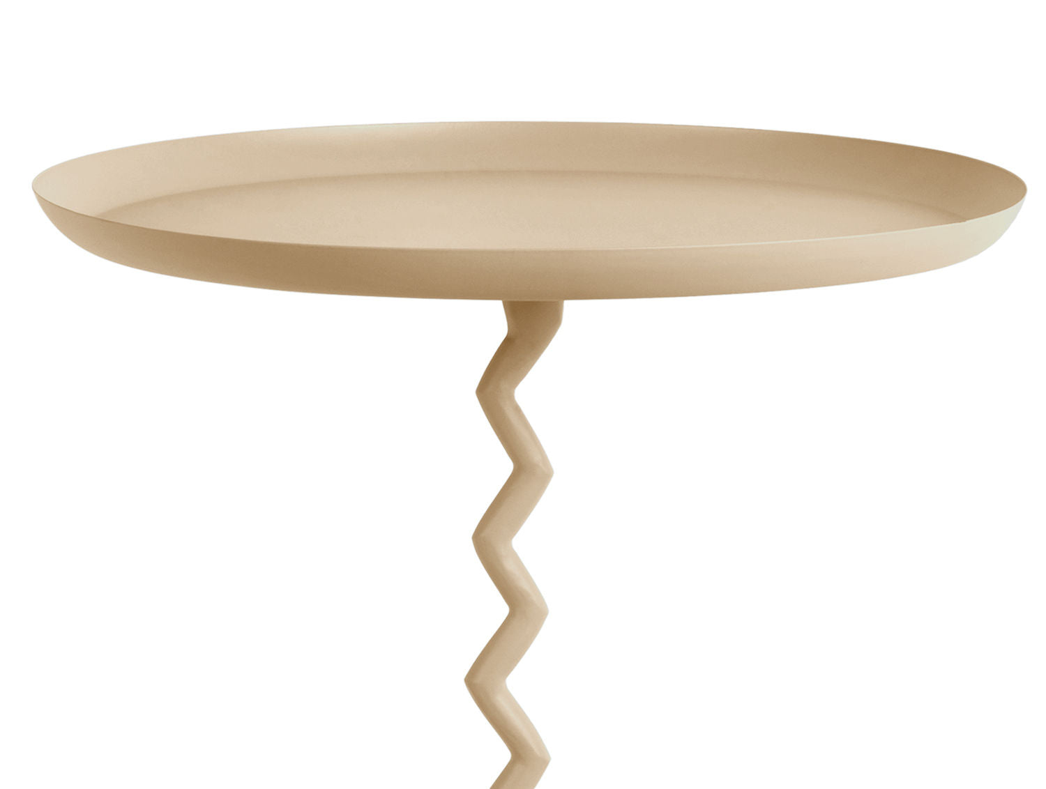 Leitmotiv Side table Zig Zag large soft brown