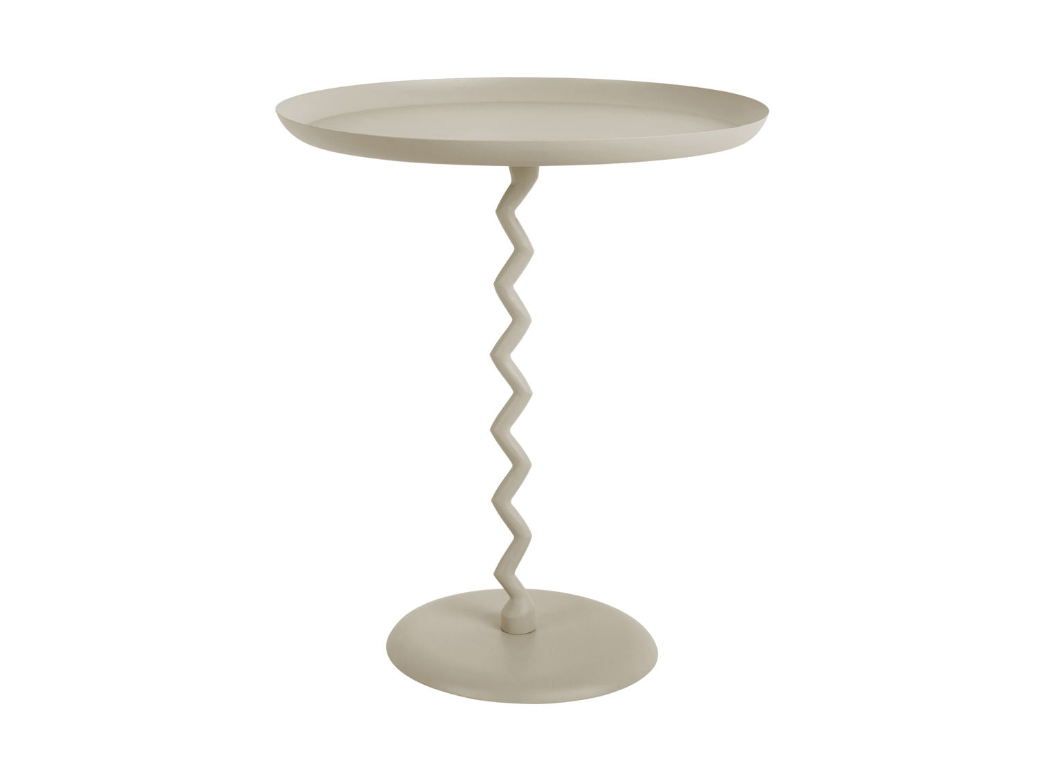 Leitmotiv Sidebord Zig Zag stort varm grå