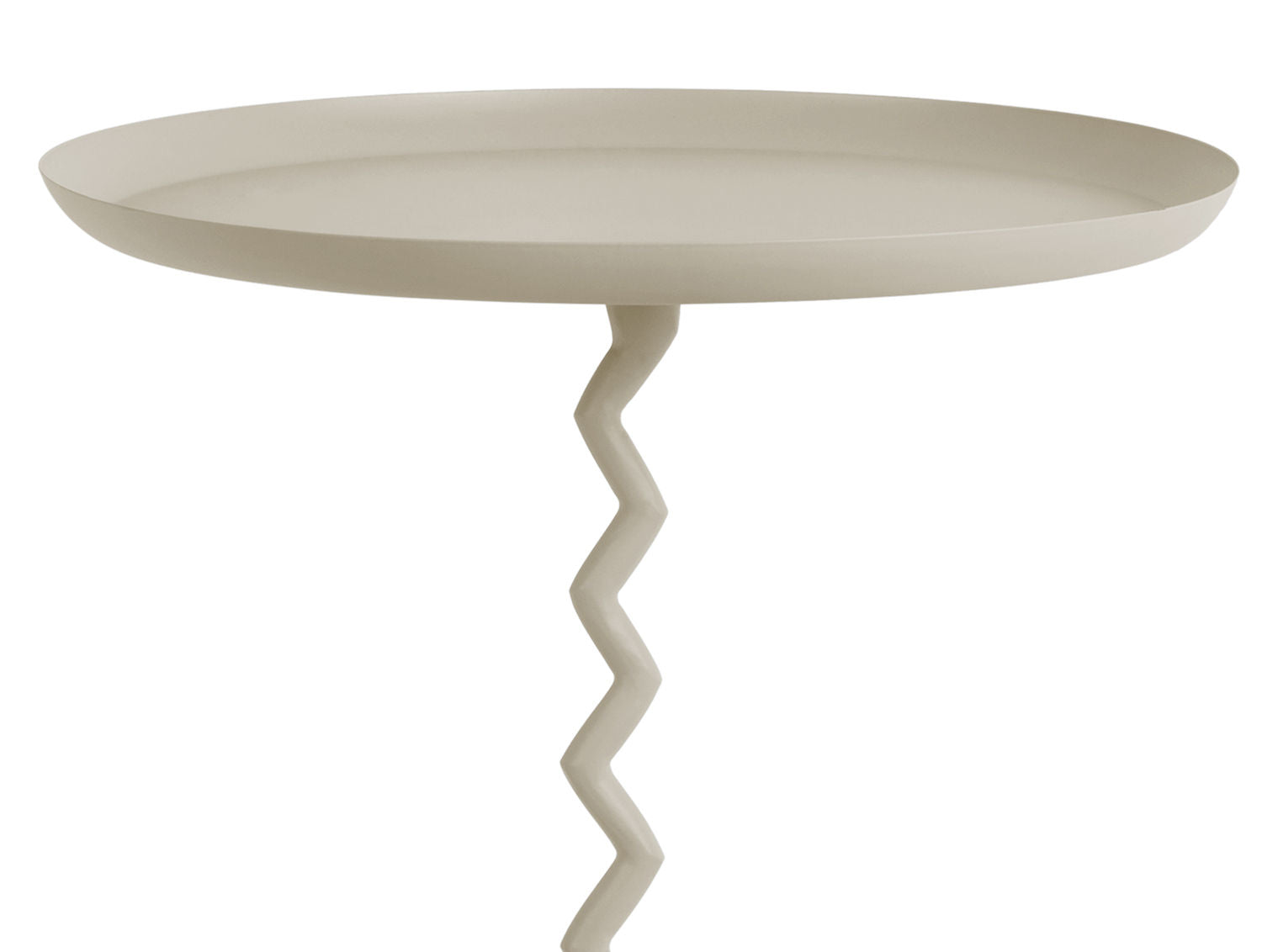 Leitmotiv Sidebord Zig Zag stort varm grå