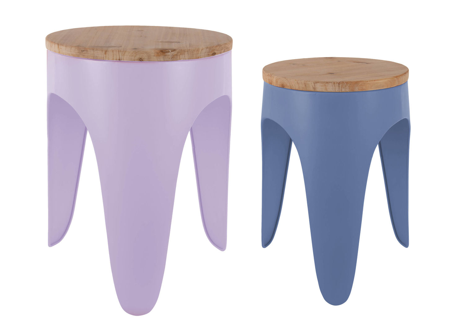 Leitmotiv Taburet sæt Double Funky soft purple & classic blue