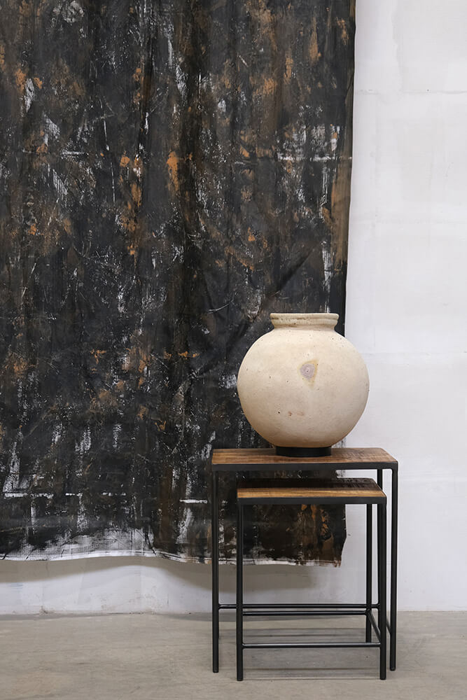 Trademark Living Dali lerkrukke med jernring - L