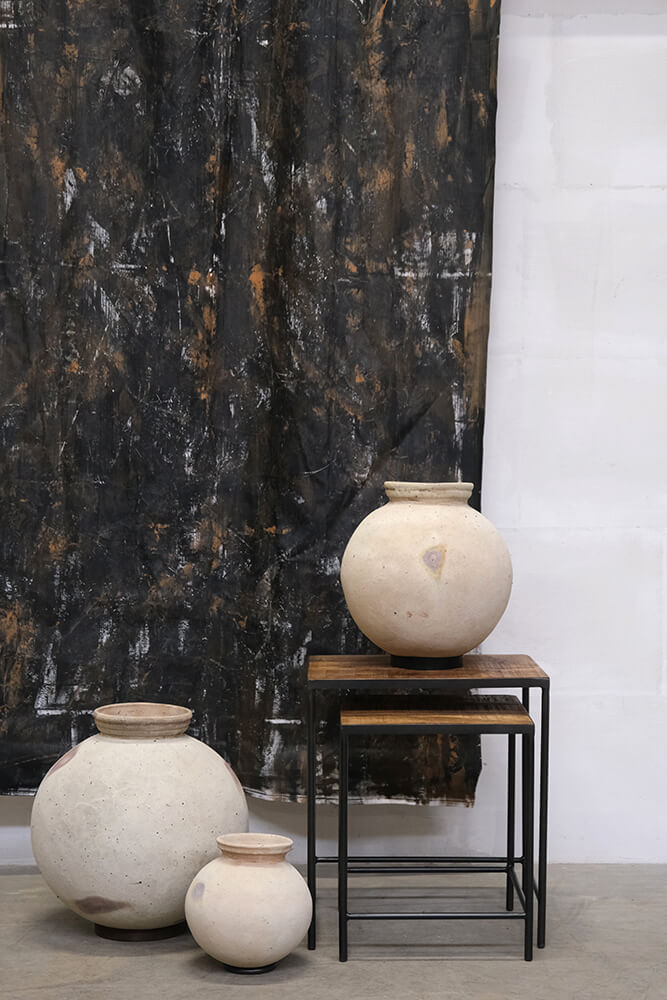 Trademark Living Dali lerkrukke med jernring - L