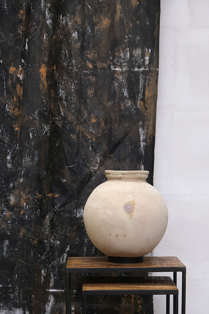 Trademark Living Dali lerkrukke med jernring - L