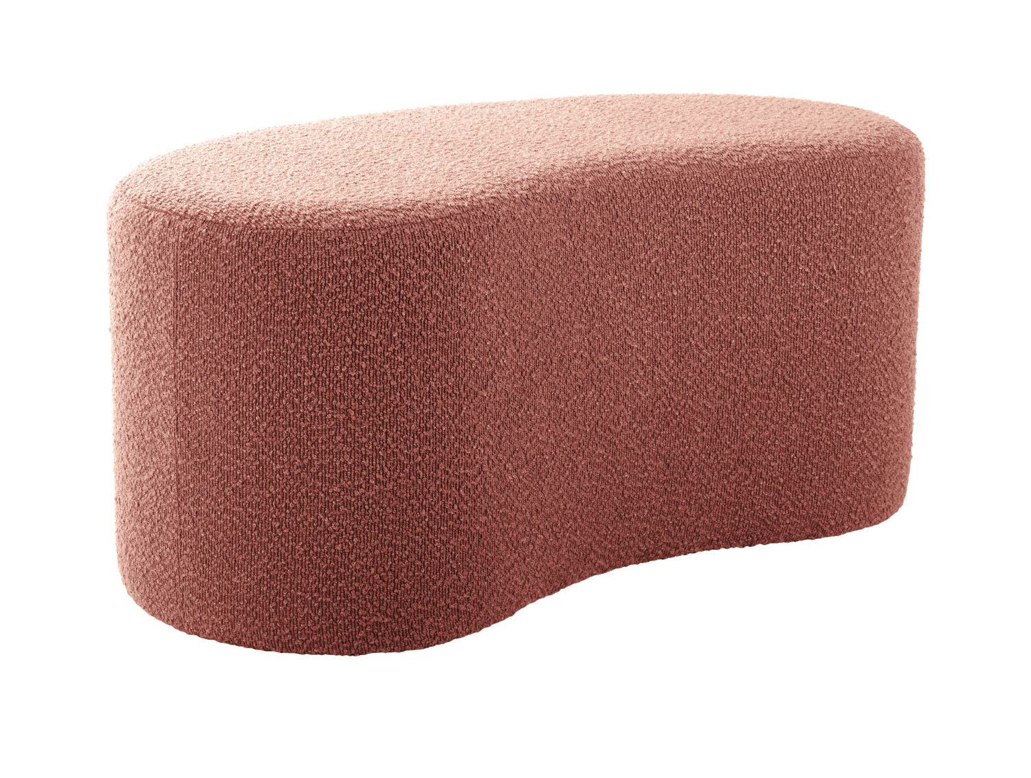 Leitmotiv Puf Ada wave bouclé falmet pink