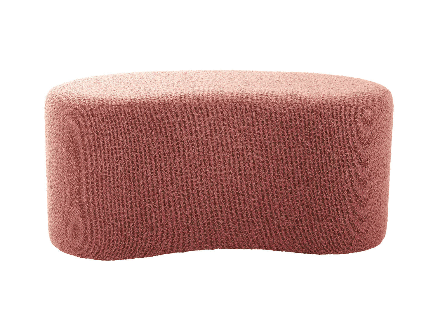 Leitmotiv Puf Ada wave bouclé falmet pink
