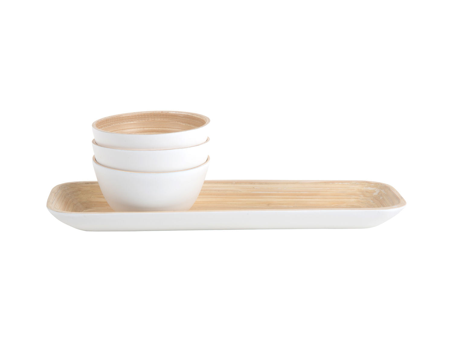 nutid Snacksæt Puro bambus hvid