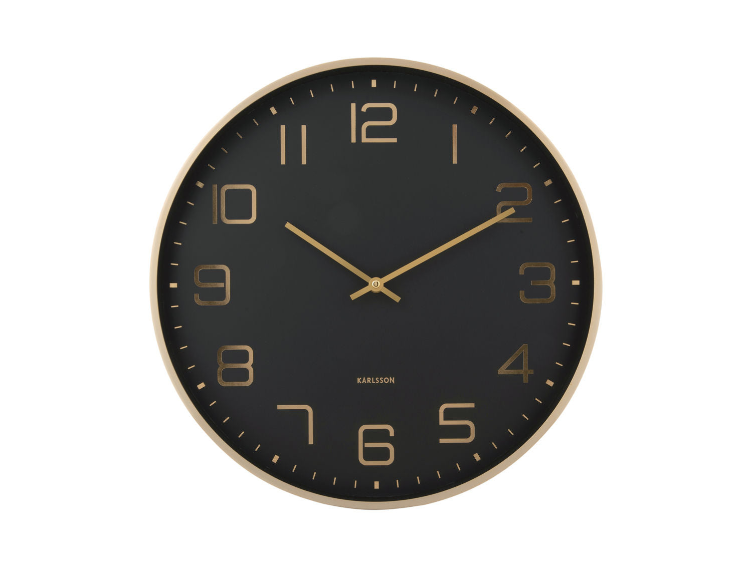 Karlsson Vægur Elegance Glow sort