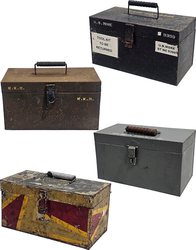 Trademark Living Gamle metalkasser fra Air India