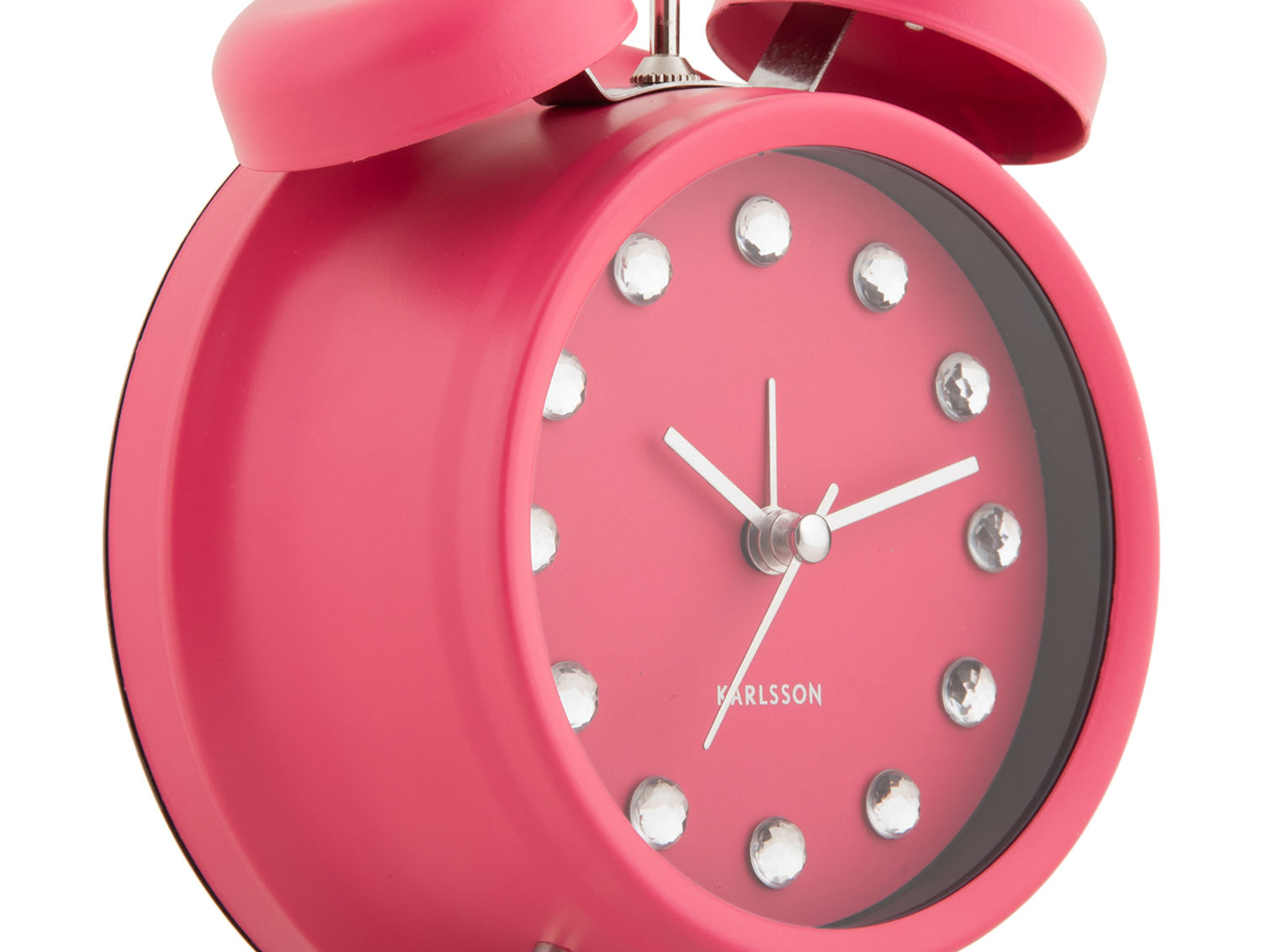 Karlsson Vækkeur Glam Diamonds mørk pink