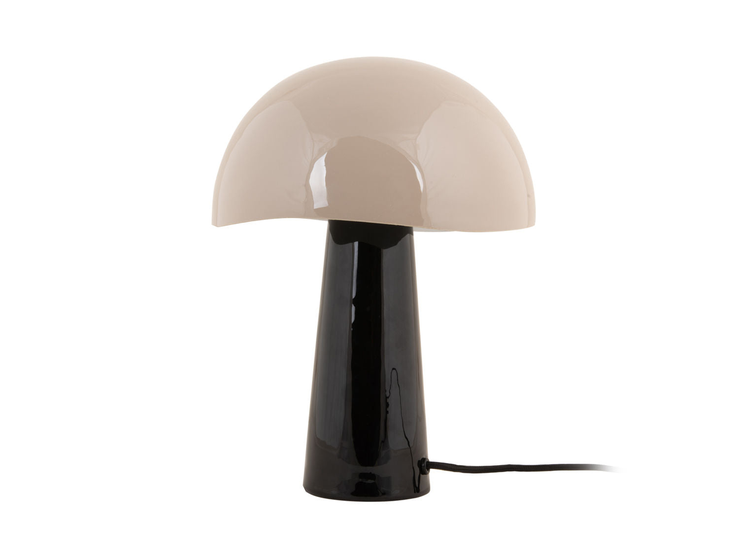 Leitmotiv Bordlampe Grato emalje sort m. varm grå