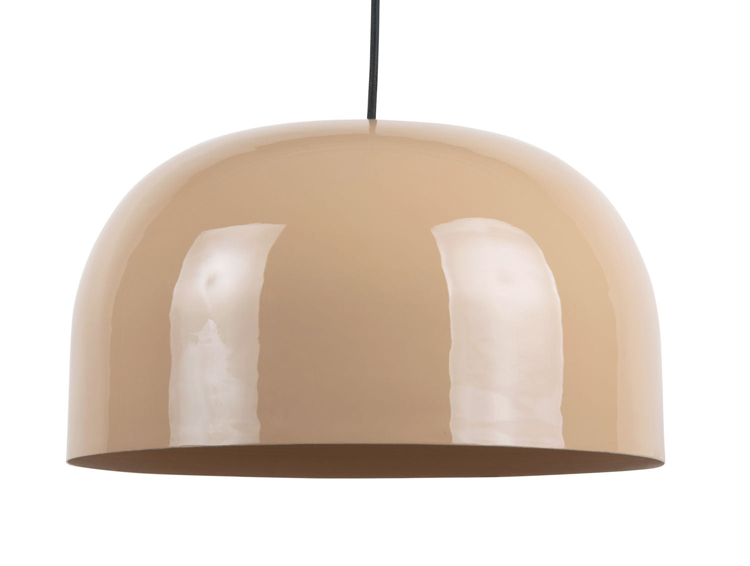 Leitmotiv Pendant lamp Dome enamel soft brown
