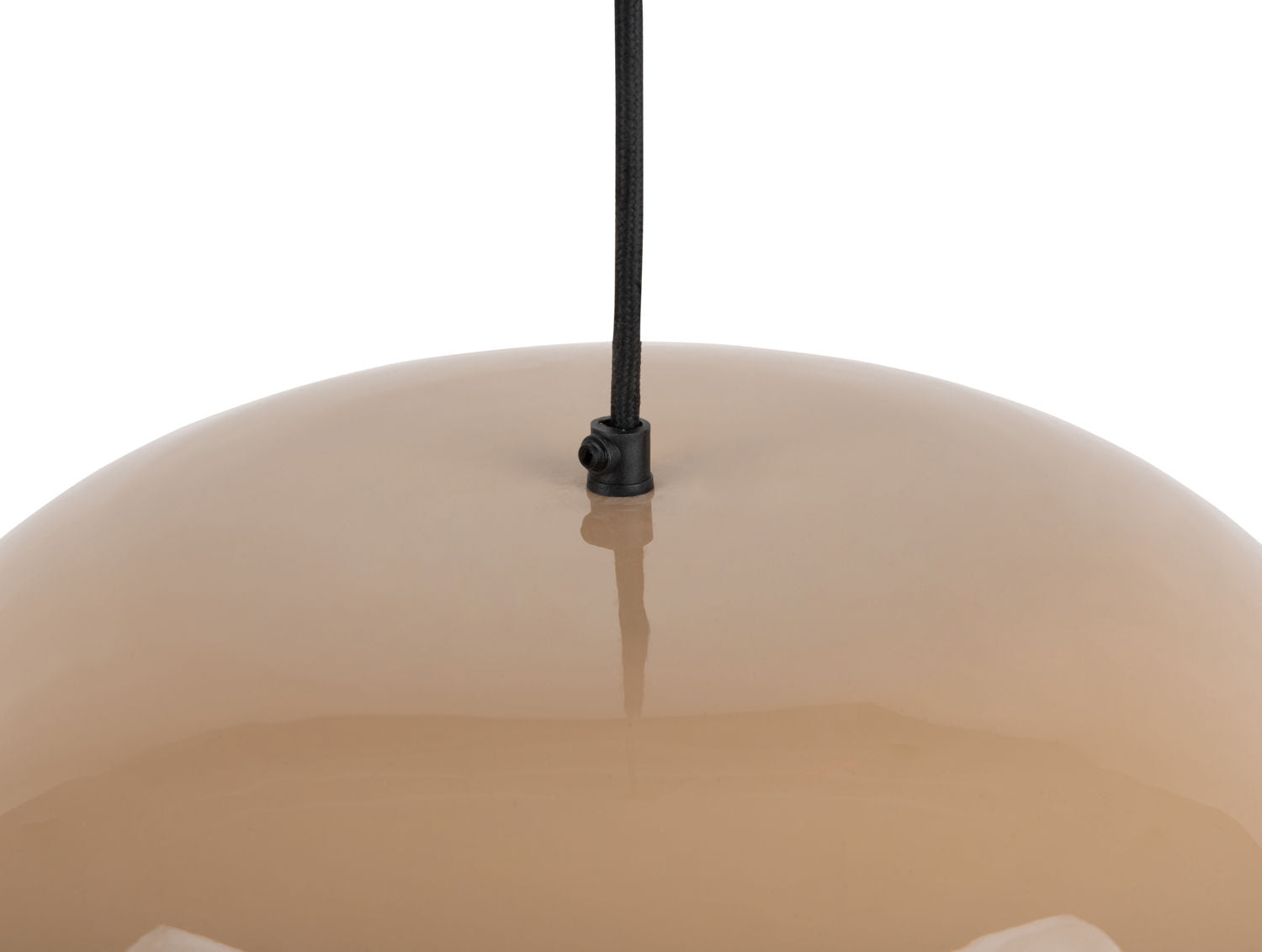Leitmotiv Pendant lamp Dome enamel soft brown