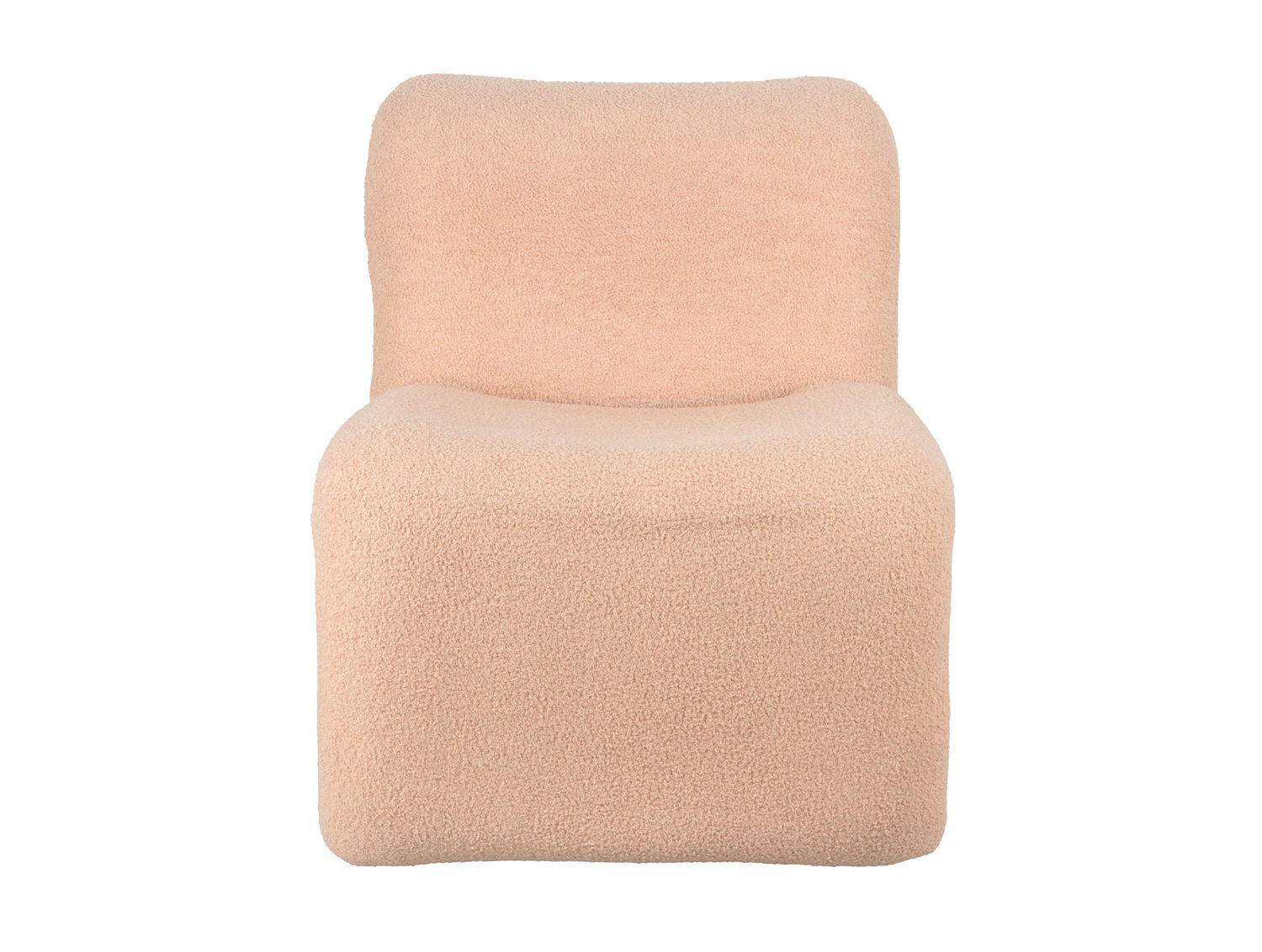 Leitmotiv stol Fuerza teddy curl sandbrun