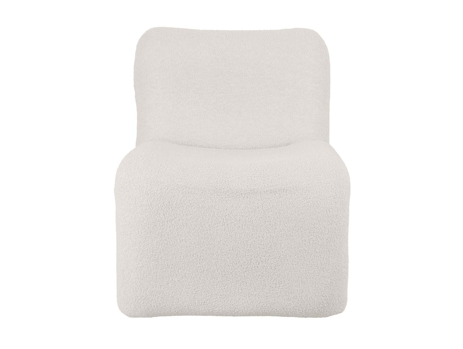 Leitmotiv Stol Fuerza teddy curl hvid