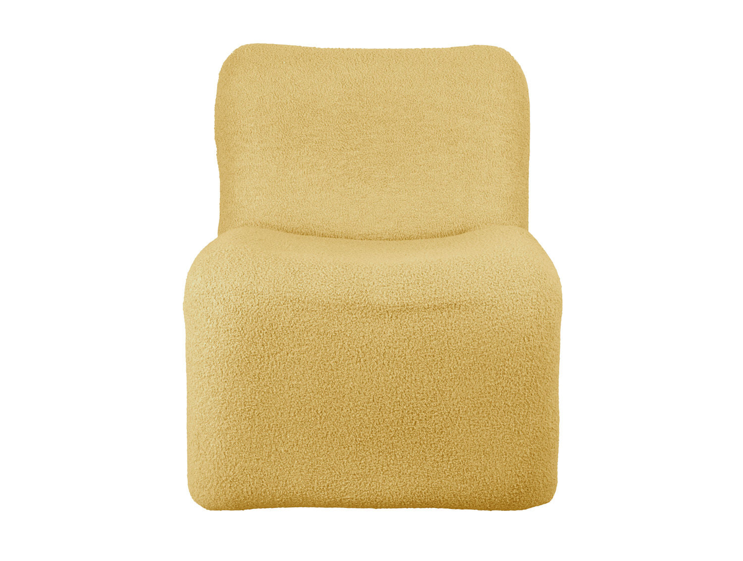 Leitmotiv Stol Fuerza teddy curl okkergul