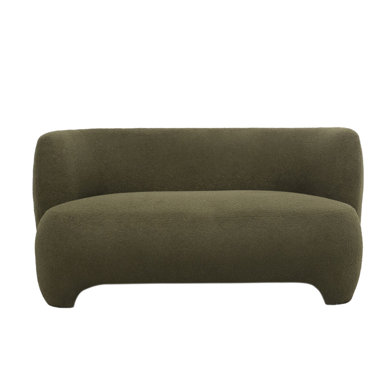 Leitmotiv Sofa Ardor teddy curl mosgrøn