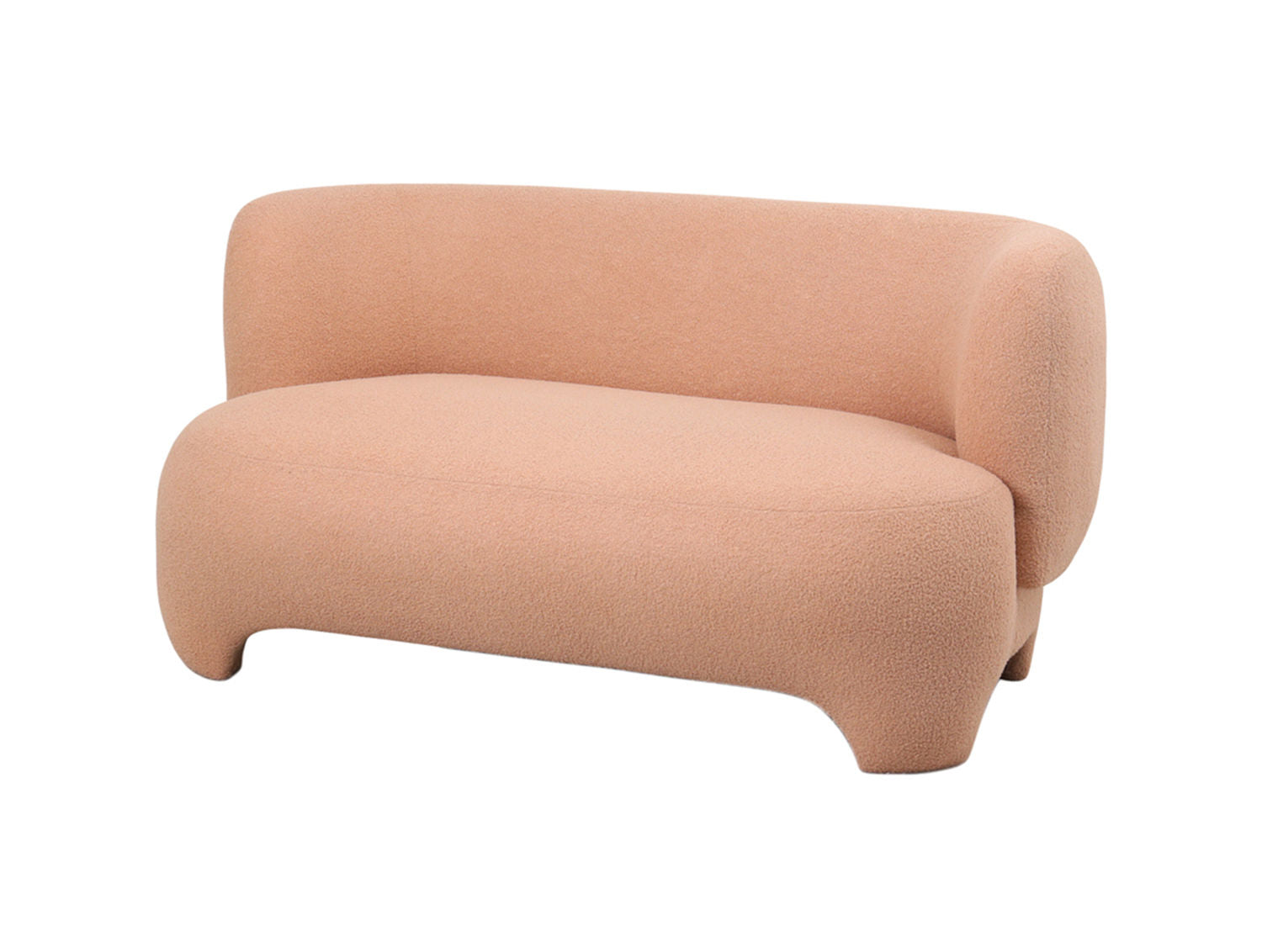 Leitmotiv Sofa Ardor teddy curl sandbrun