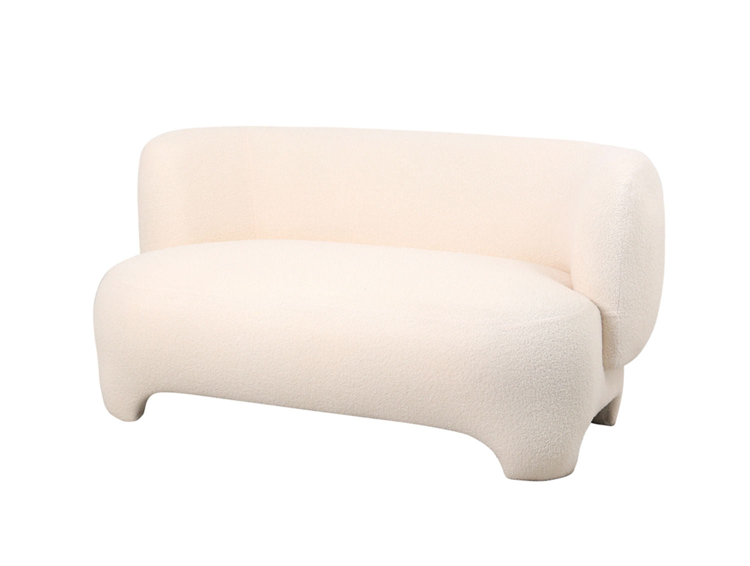 Leitmotiv Sofa Ardor teddy curl hvid