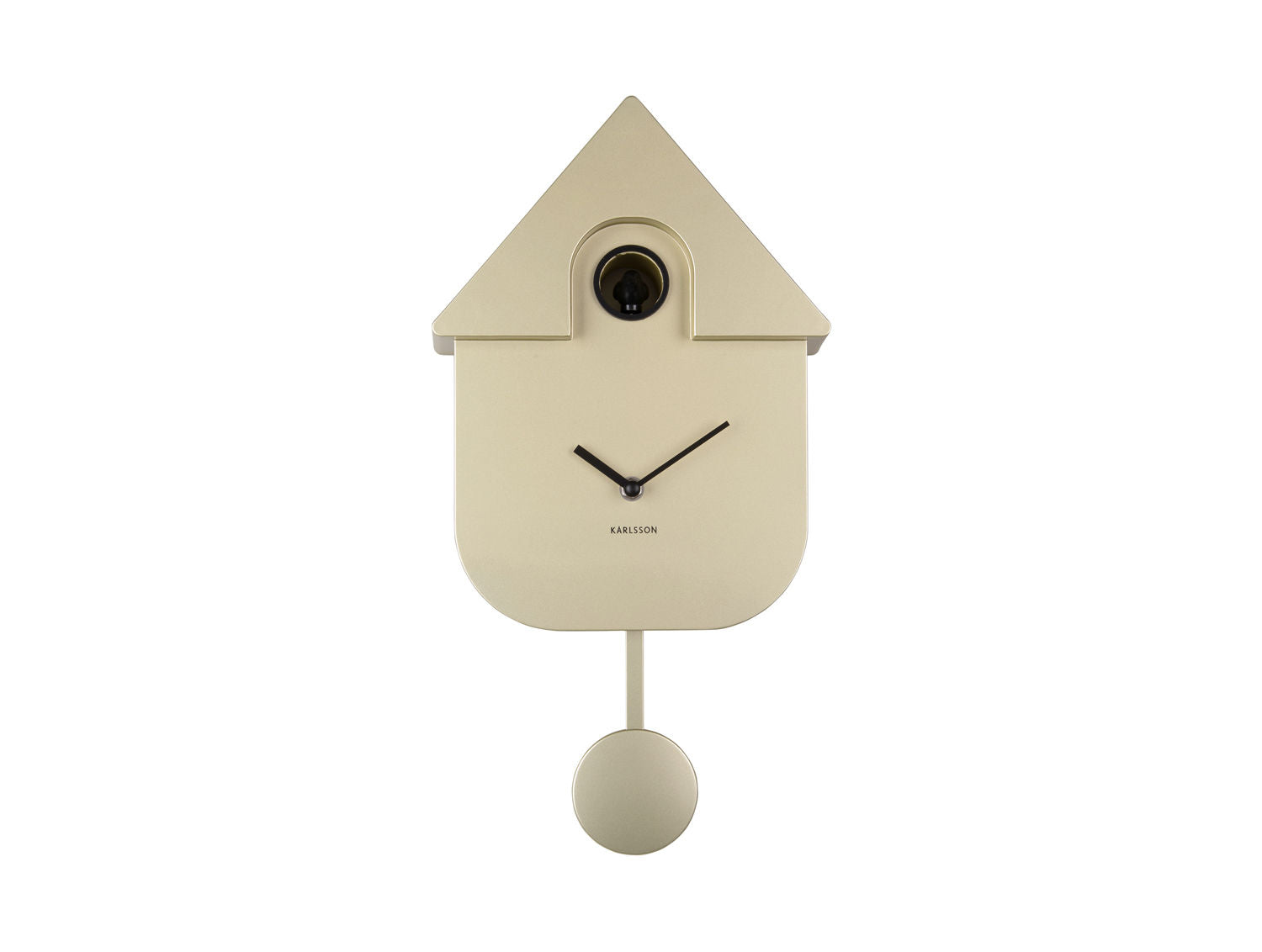 Karlsson Vægur Modern Cuckoo ABS metallic guld
