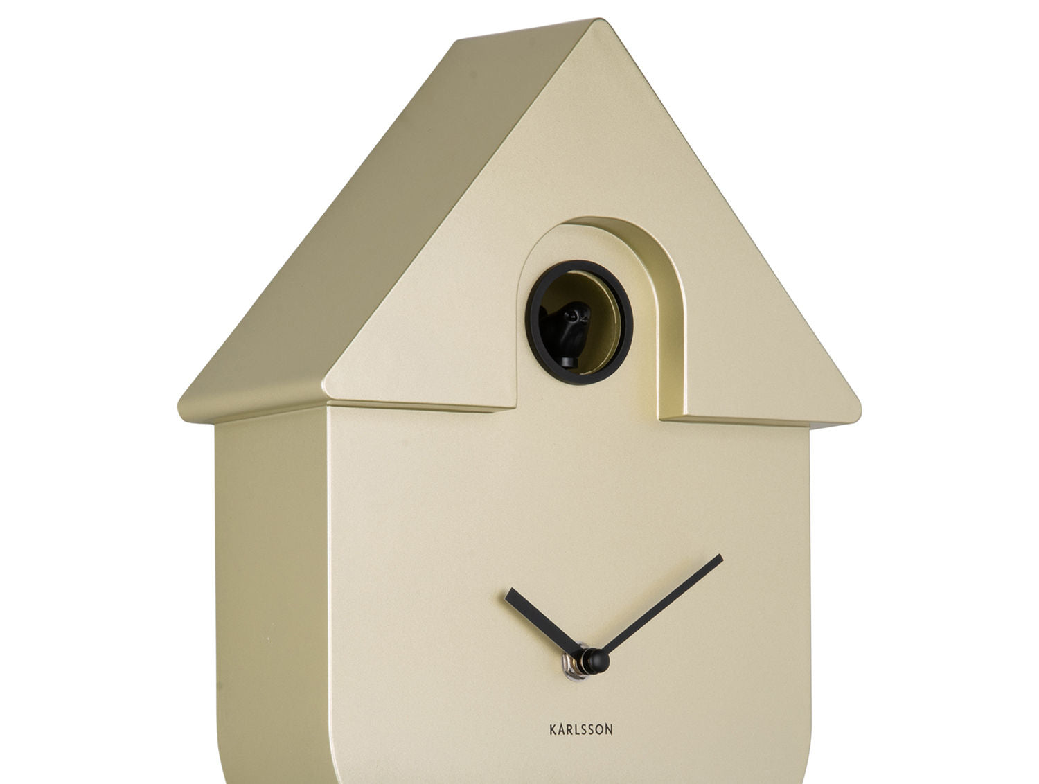 Karlsson Vægur Modern Cuckoo ABS metallic guld