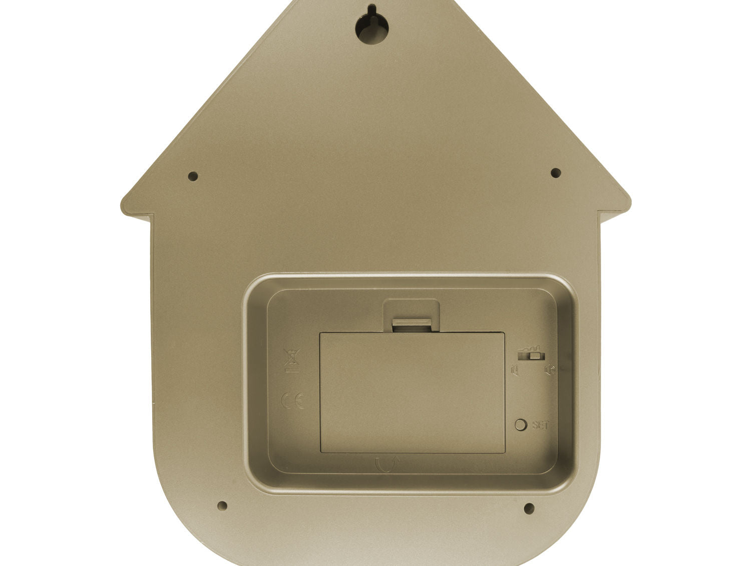 Karlsson Vægur Modern Cuckoo ABS metallic guld