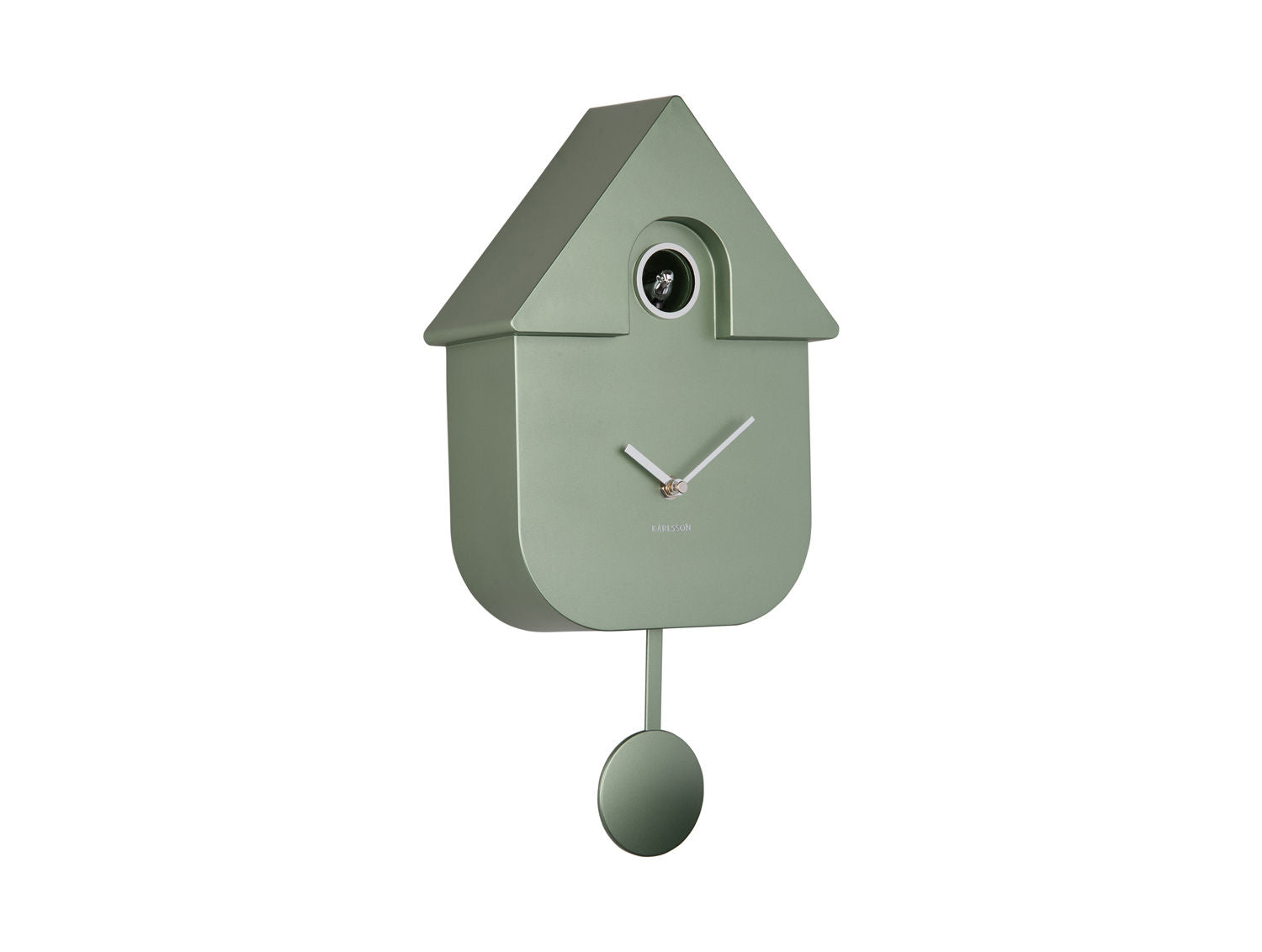 Karlsson Vægur Modern Cuckoo ABS metallisk junglegrøn