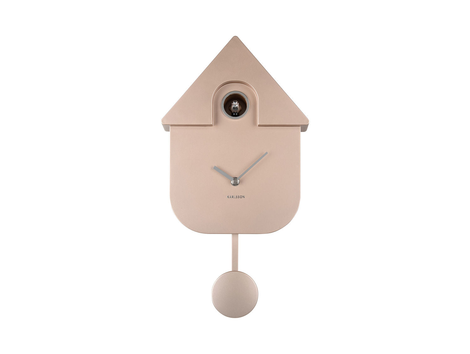 Karlsson Vægur Modern Cuckoo ABS metallisk rosa guld