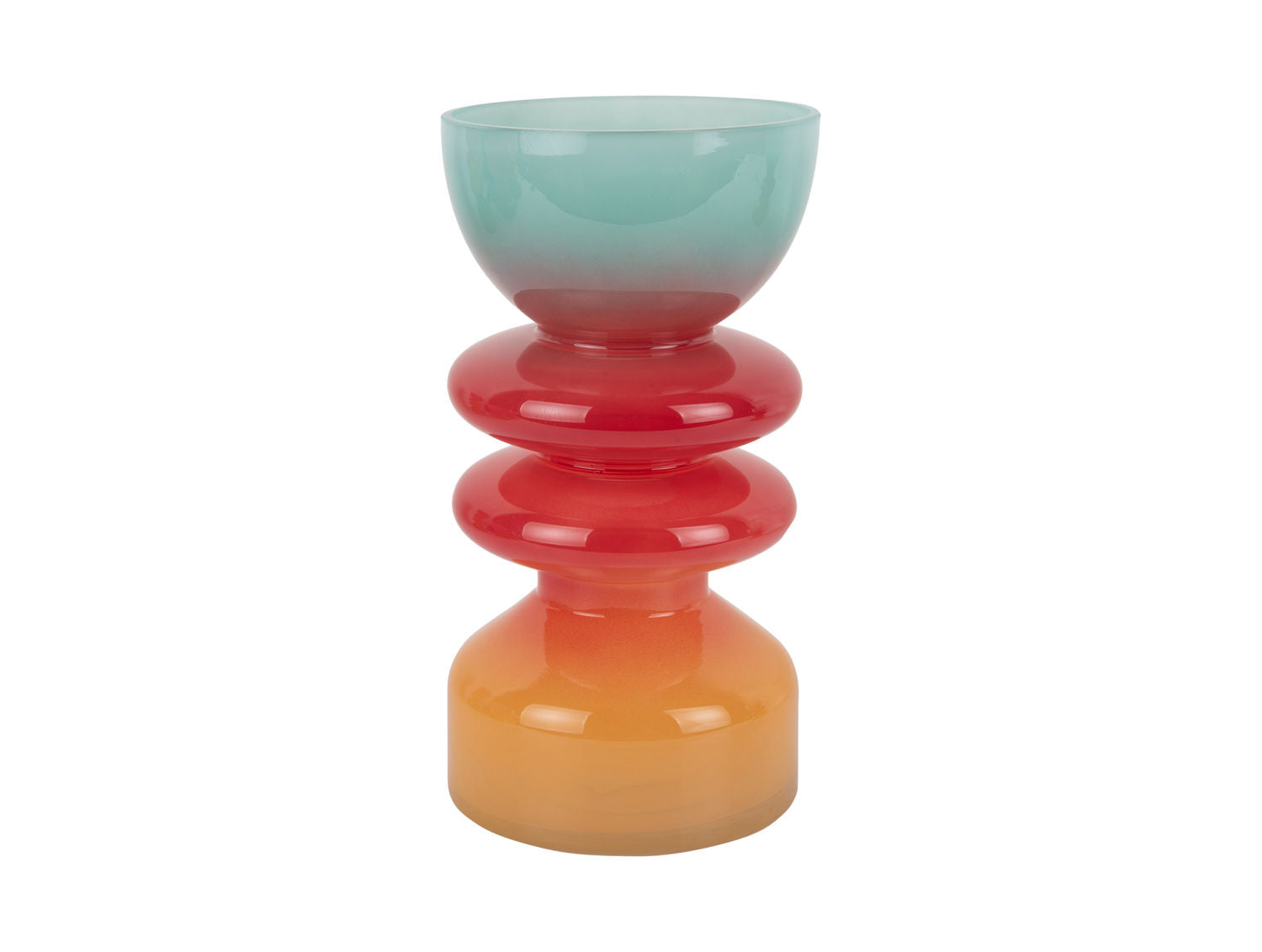 Present Time Vase Summer Vibes glas stor multifarve