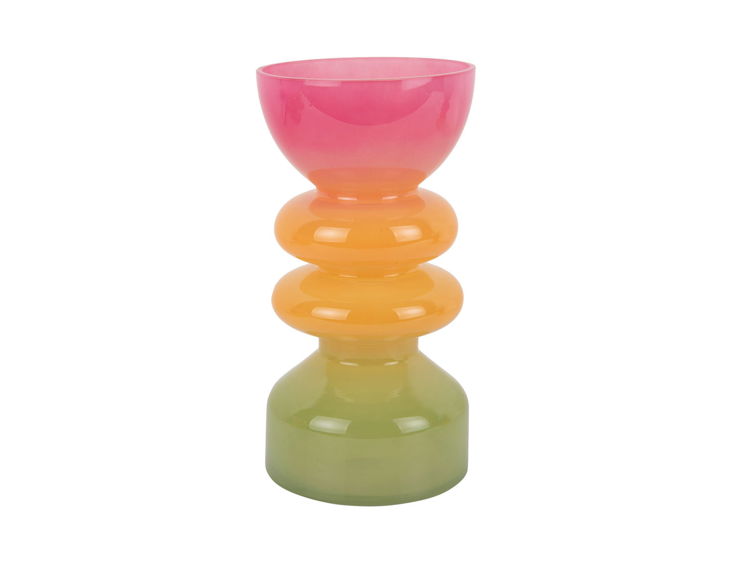 Present Time Vase Funky Vibes glas stor multifarve
