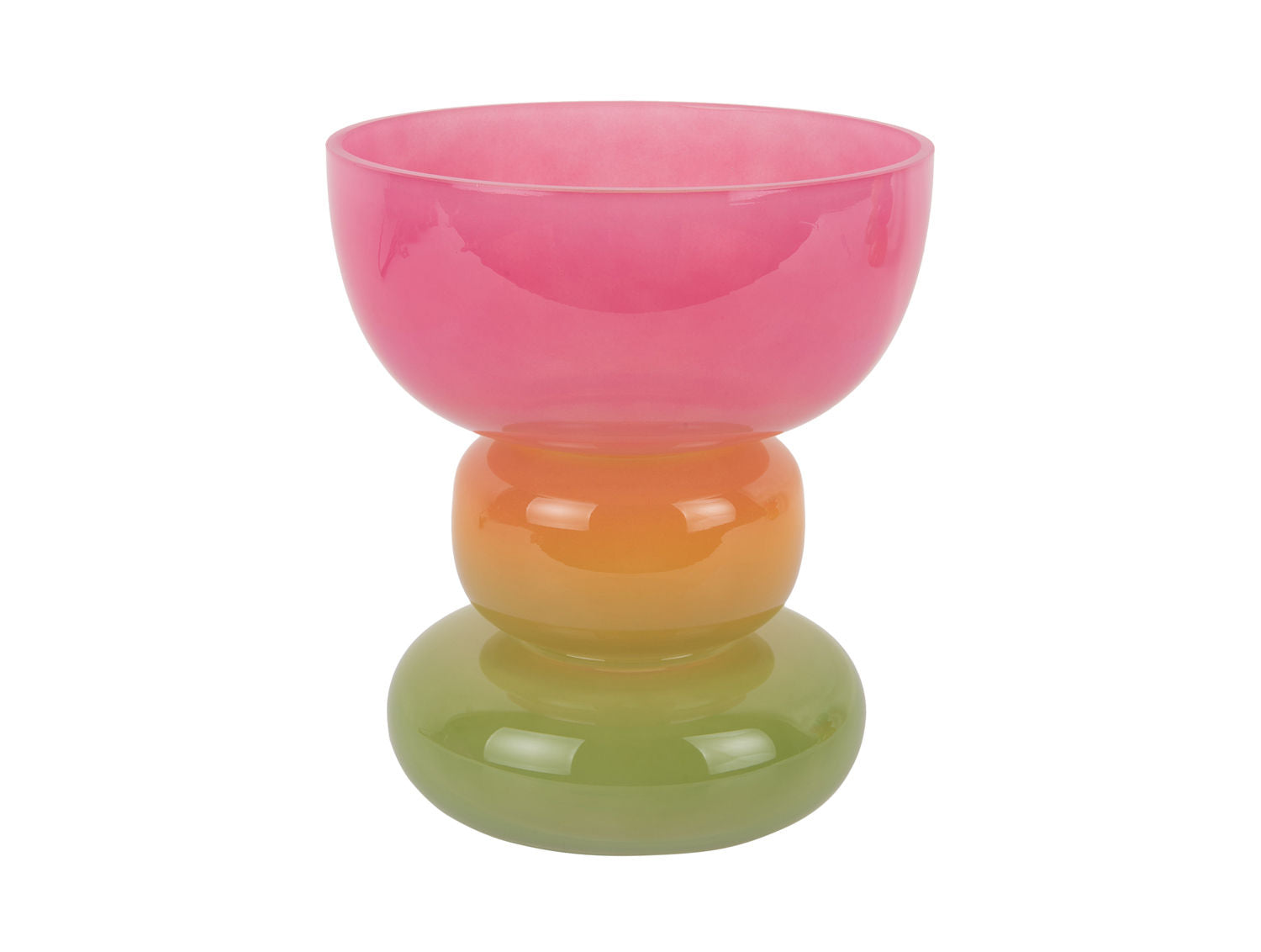 Present Time Vase Funky Vibes glas bred multi farve