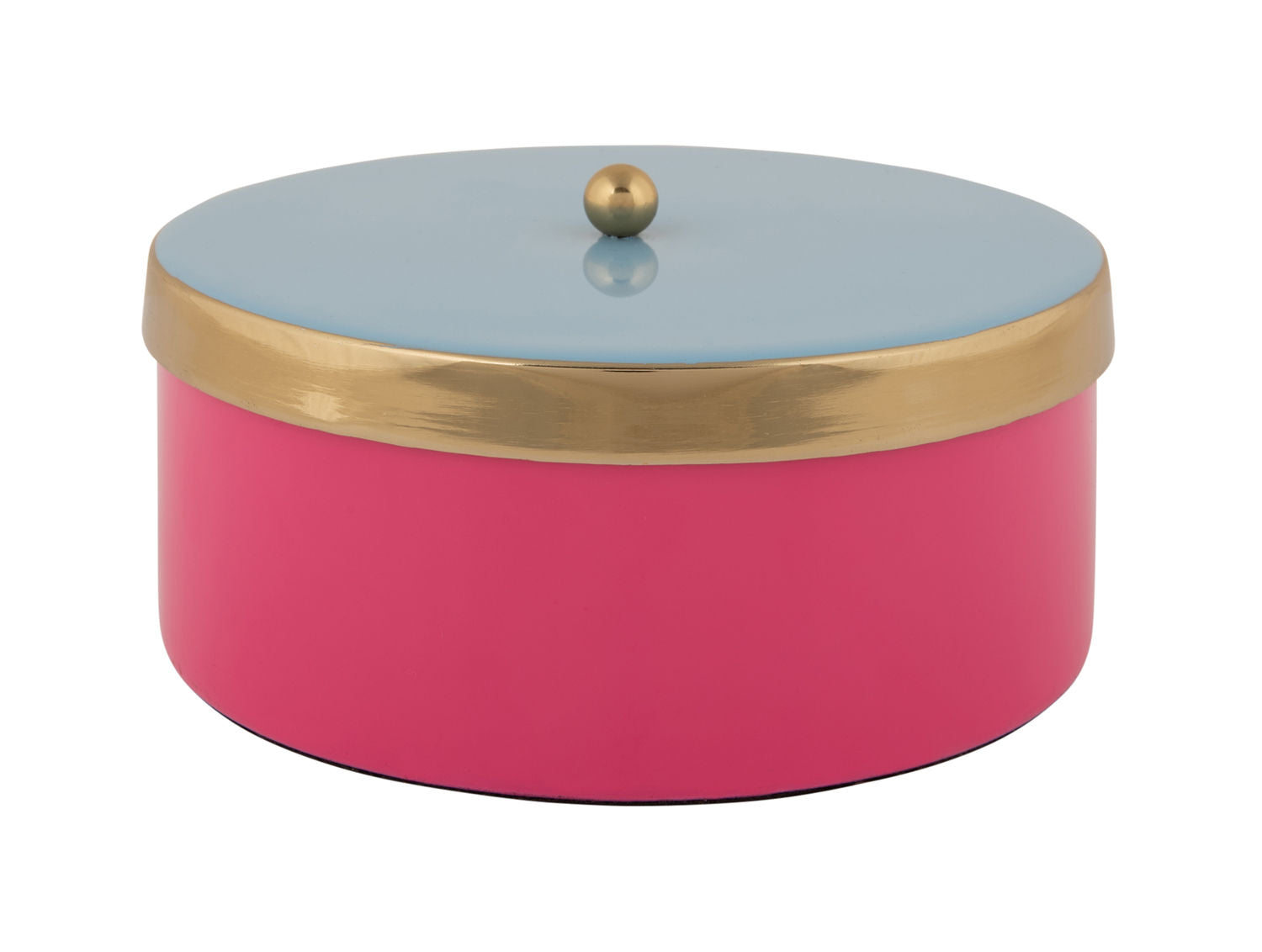 Present Time Opbevaringsboks Dobbelt Funky medium lys pink m. blød blå