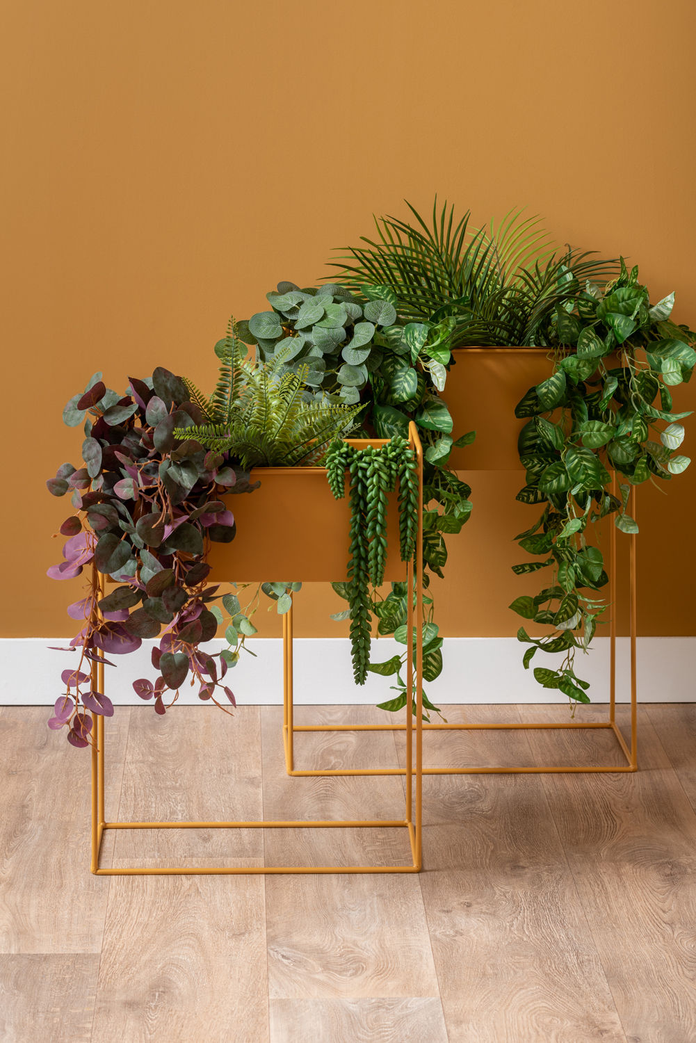 nutid Plantepottesæt Essence lige jern okkergul